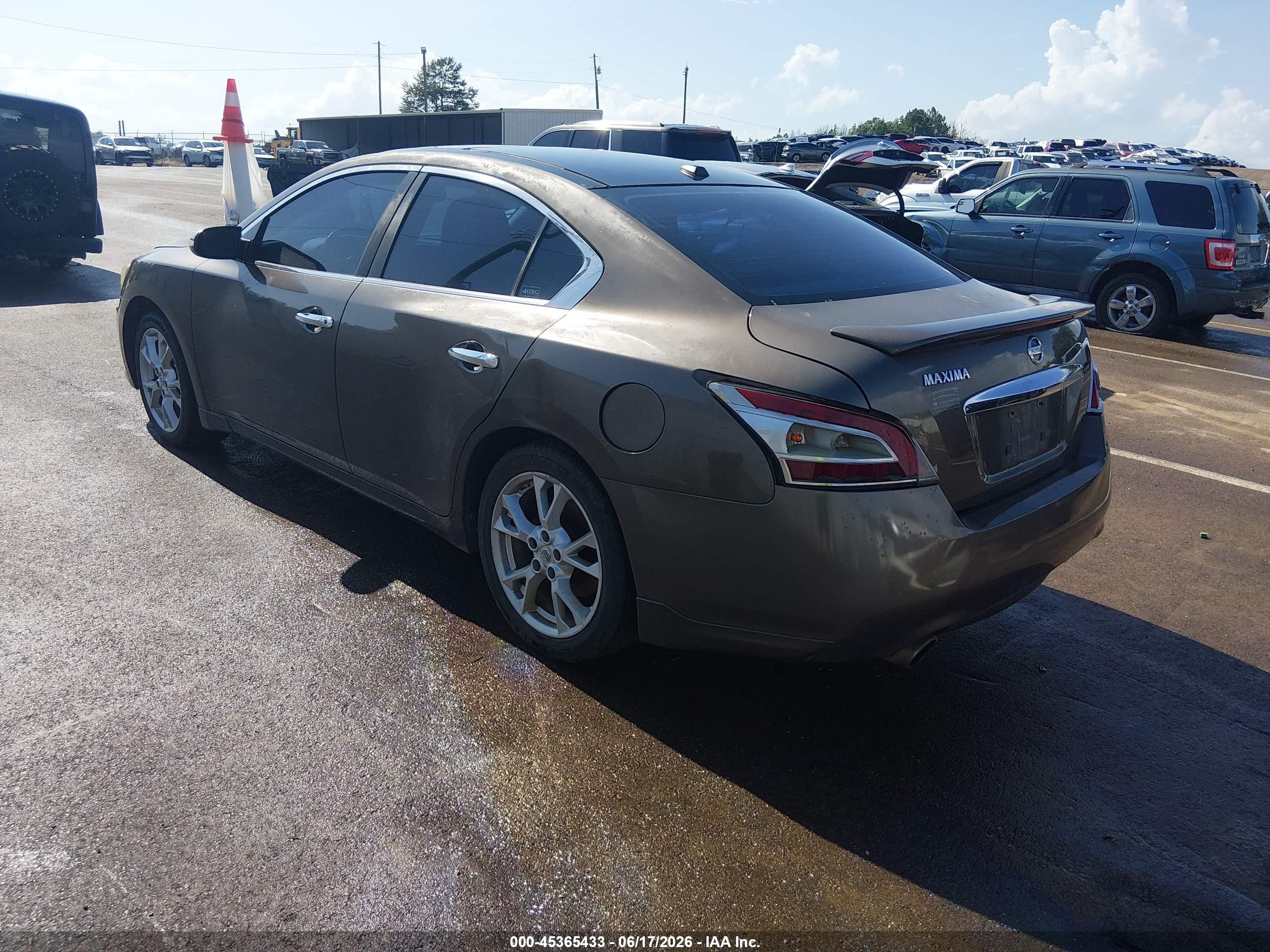 2012 Nissan Maxima 3.5 Sv Brown vin: 1N4AA5AP3CC809222