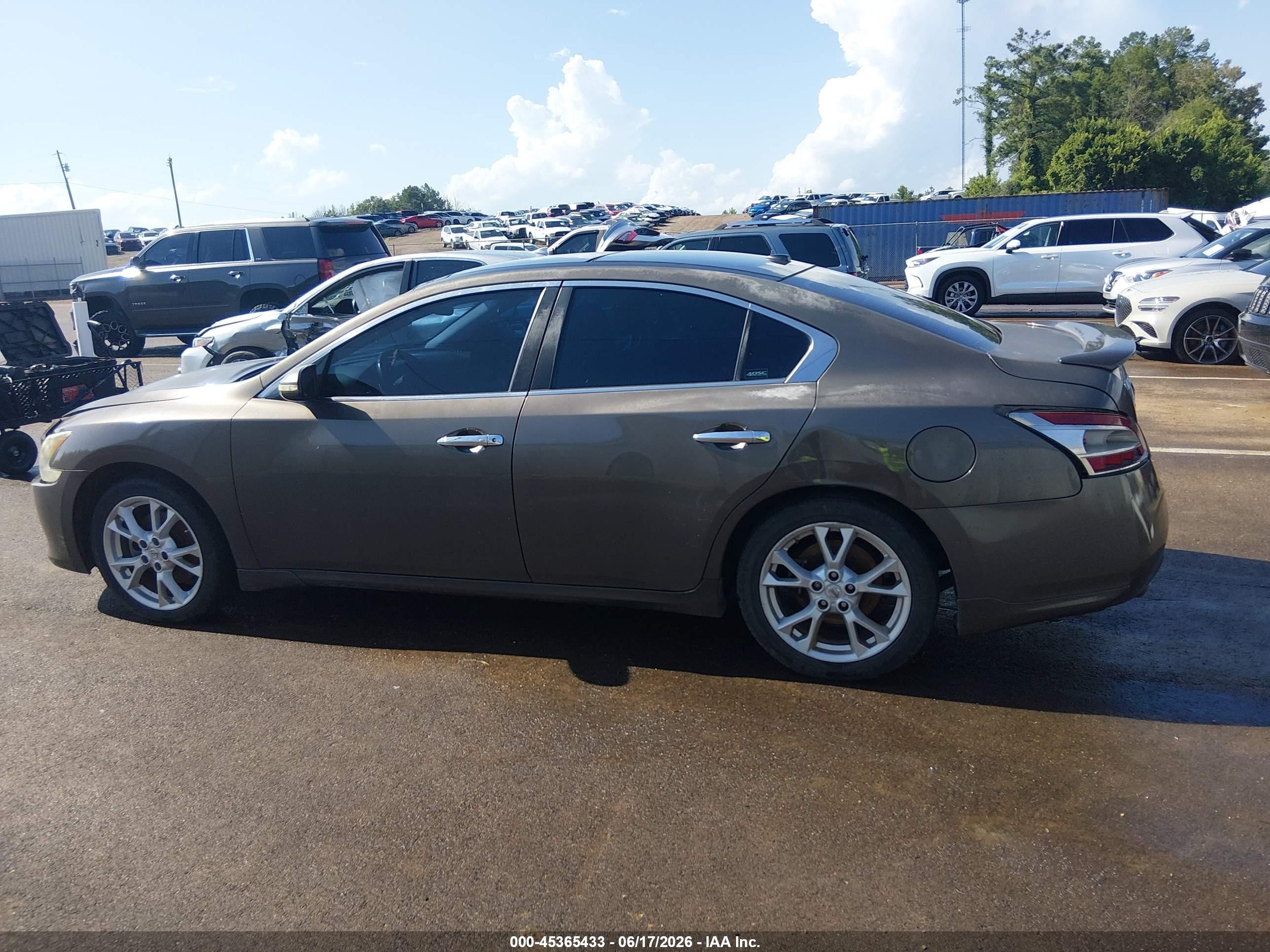 2012 Nissan Maxima 3.5 Sv Brown vin: 1N4AA5AP3CC809222