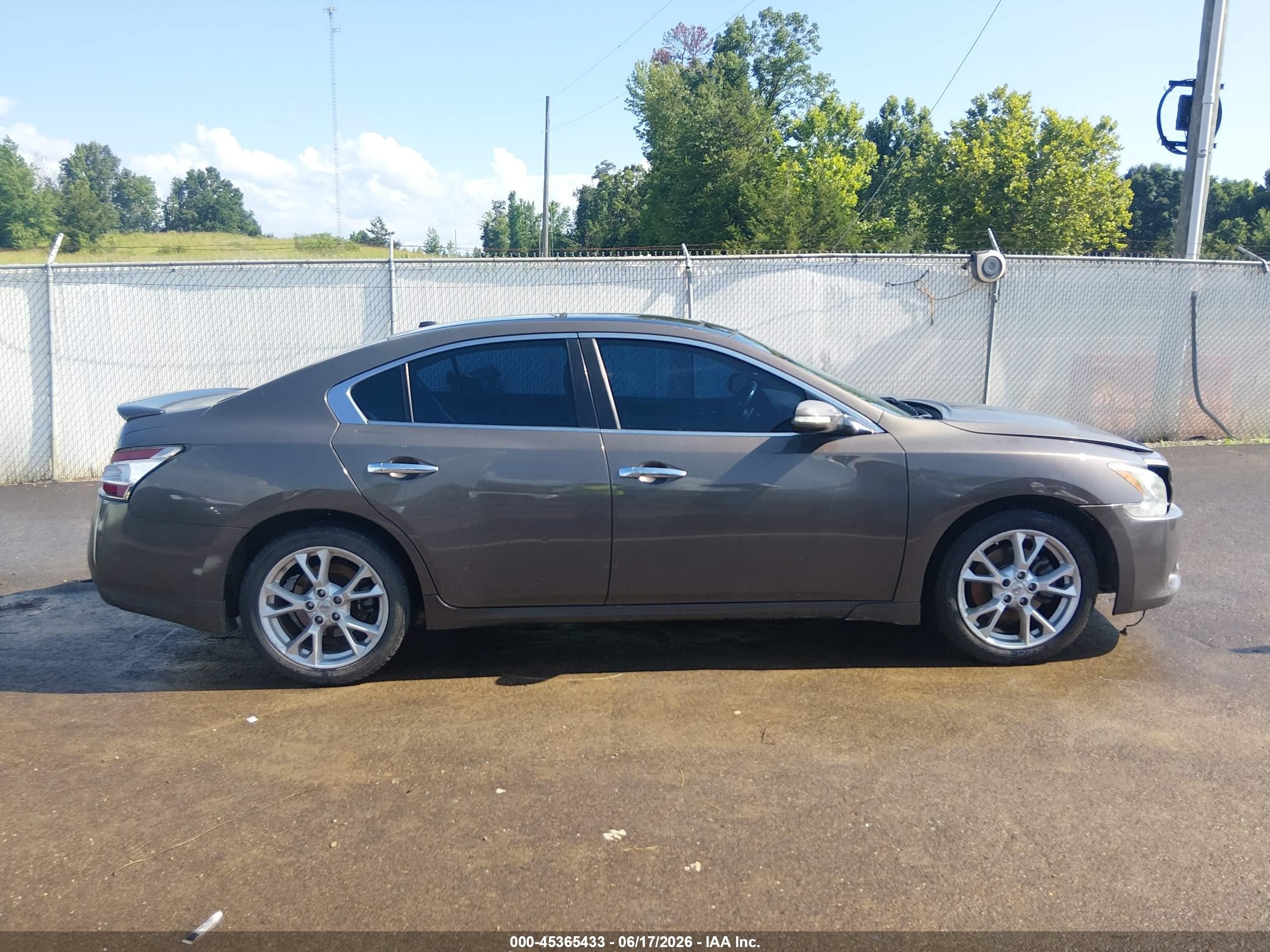 2012 Nissan Maxima 3.5 Sv Brown vin: 1N4AA5AP3CC809222