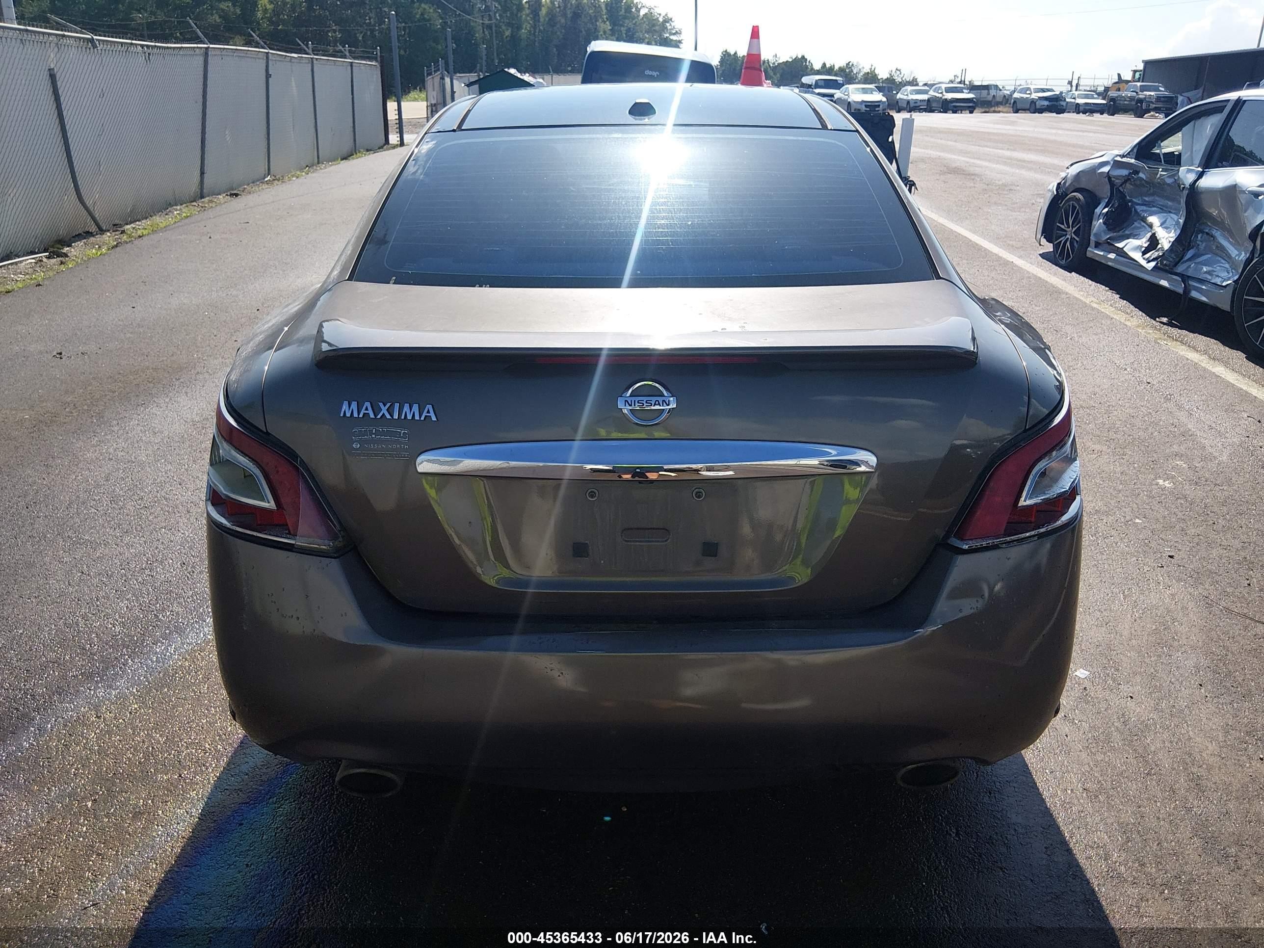 2012 Nissan Maxima 3.5 Sv Brown vin: 1N4AA5AP3CC809222