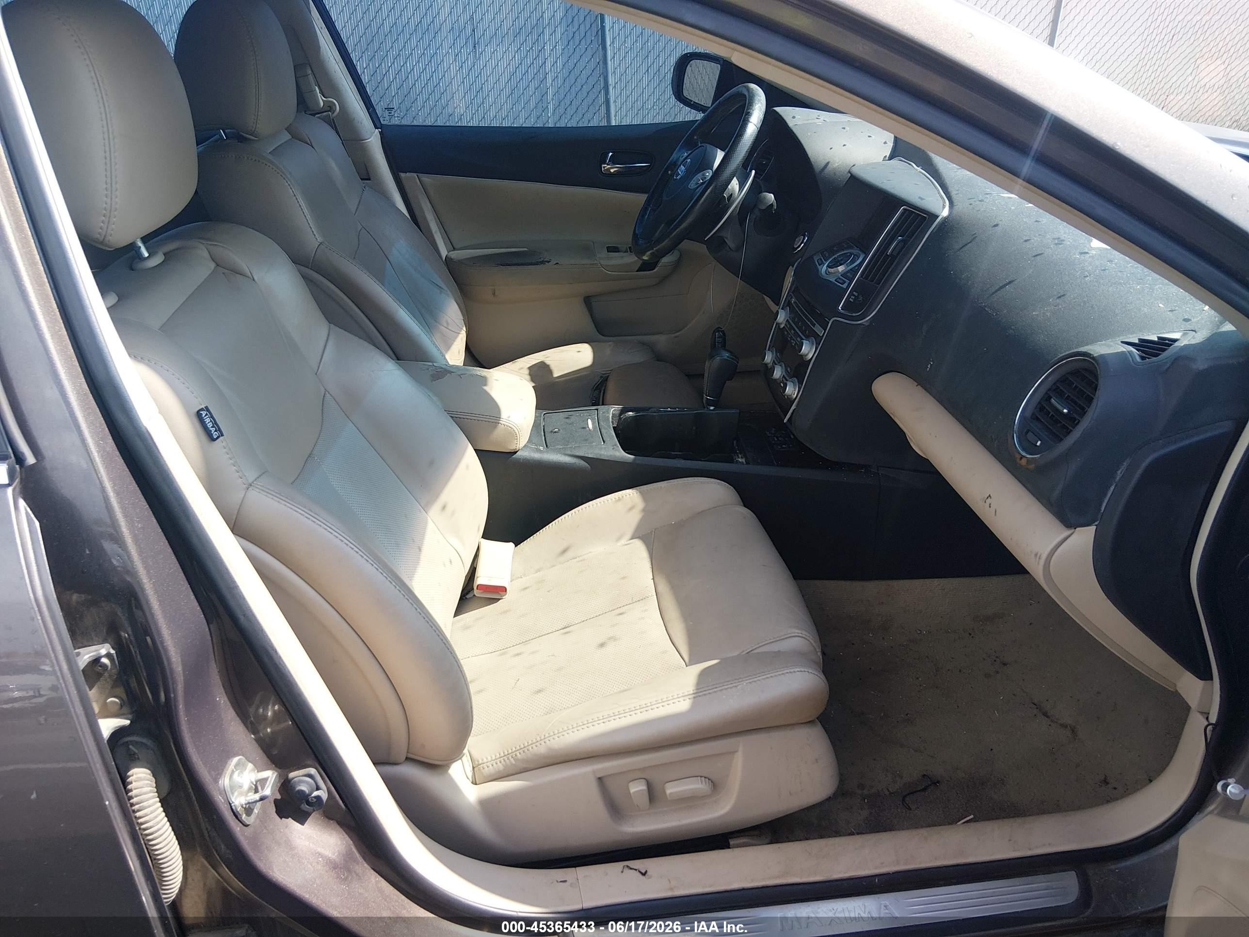 2012 Nissan Maxima 3.5 Sv Brown vin: 1N4AA5AP3CC809222