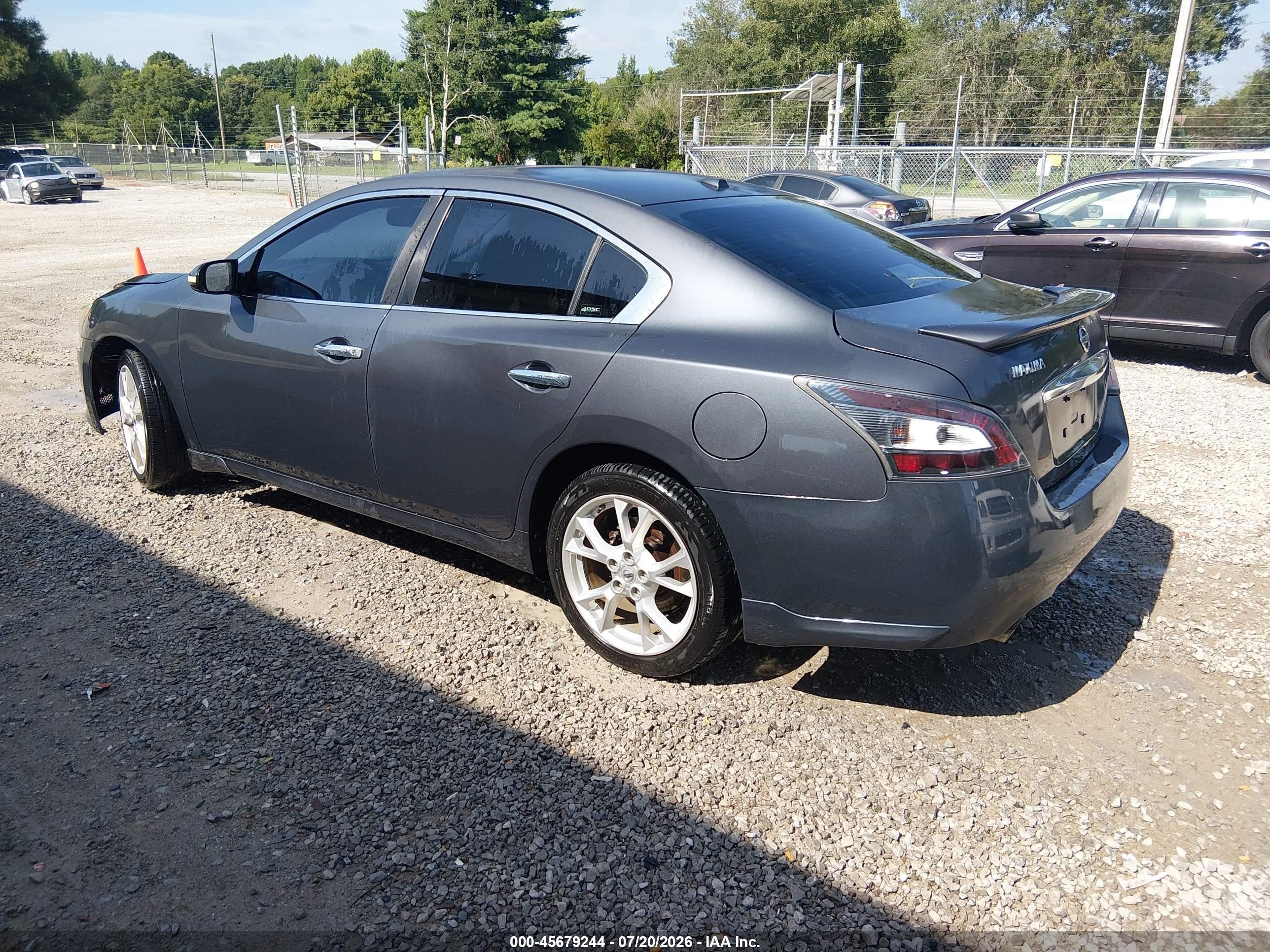 2012 Nissan Maxima 3.5 Sv Gray vin: 1N4AA5AP3CC809379