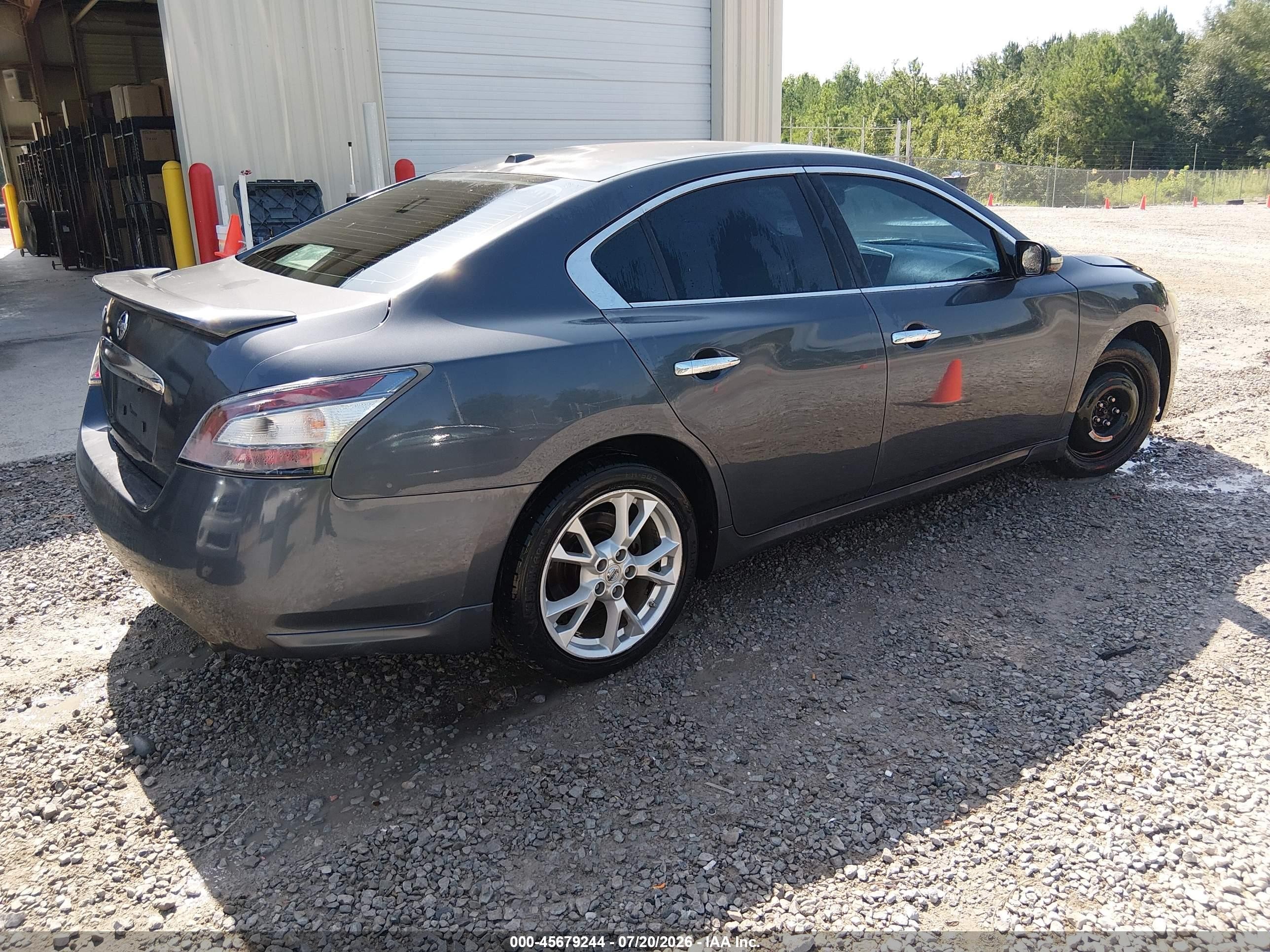 2012 Nissan Maxima 3.5 Sv Gray vin: 1N4AA5AP3CC809379