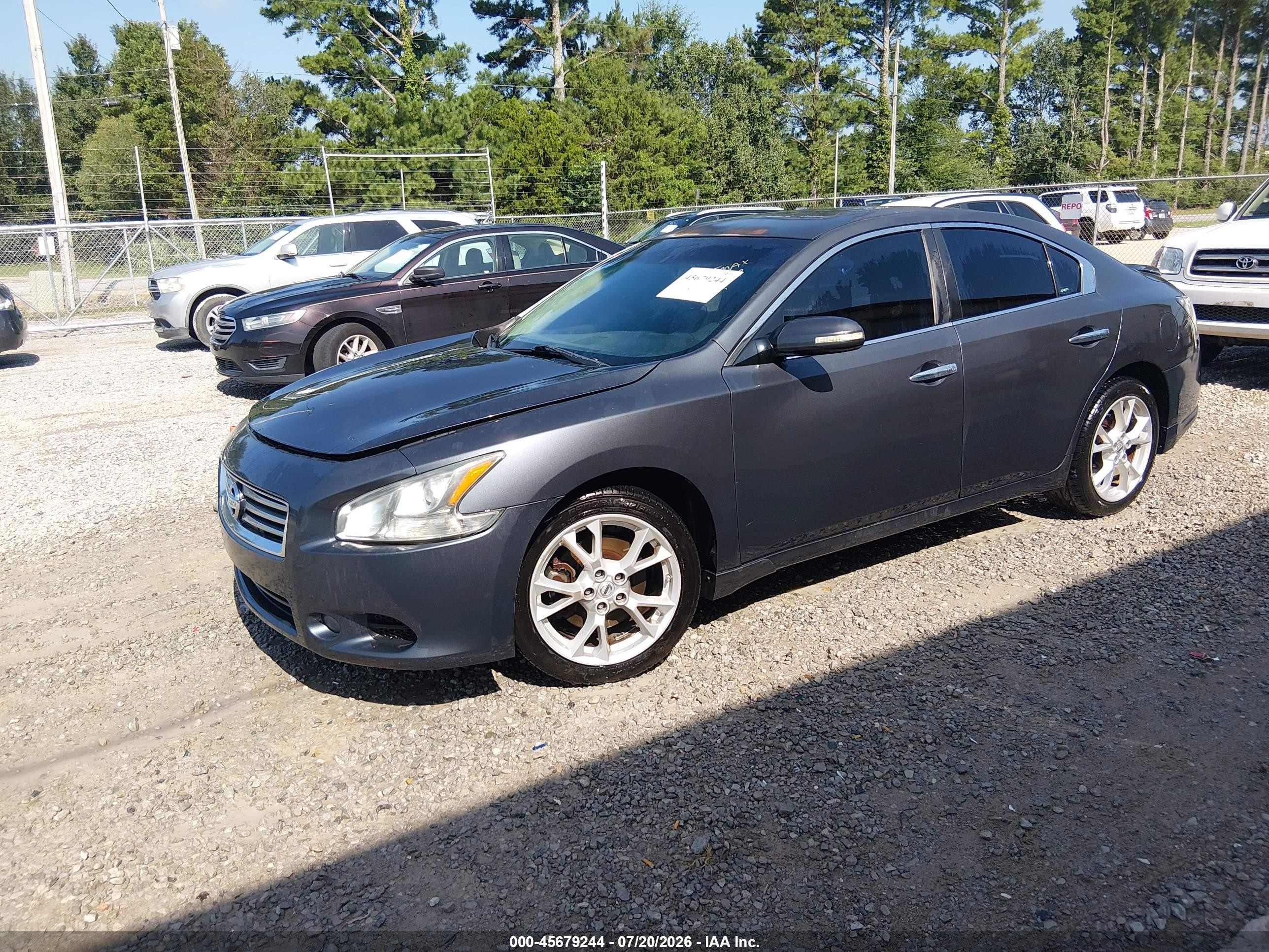 2012 Nissan Maxima 3.5 Sv Gray vin: 1N4AA5AP3CC809379
