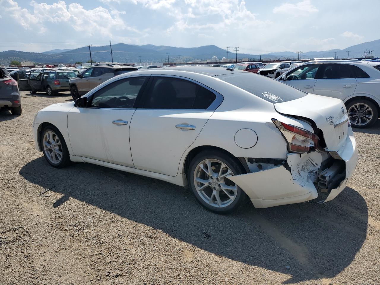 2012 Nissan Maxima S White vin: 1N4AA5AP3CC812444