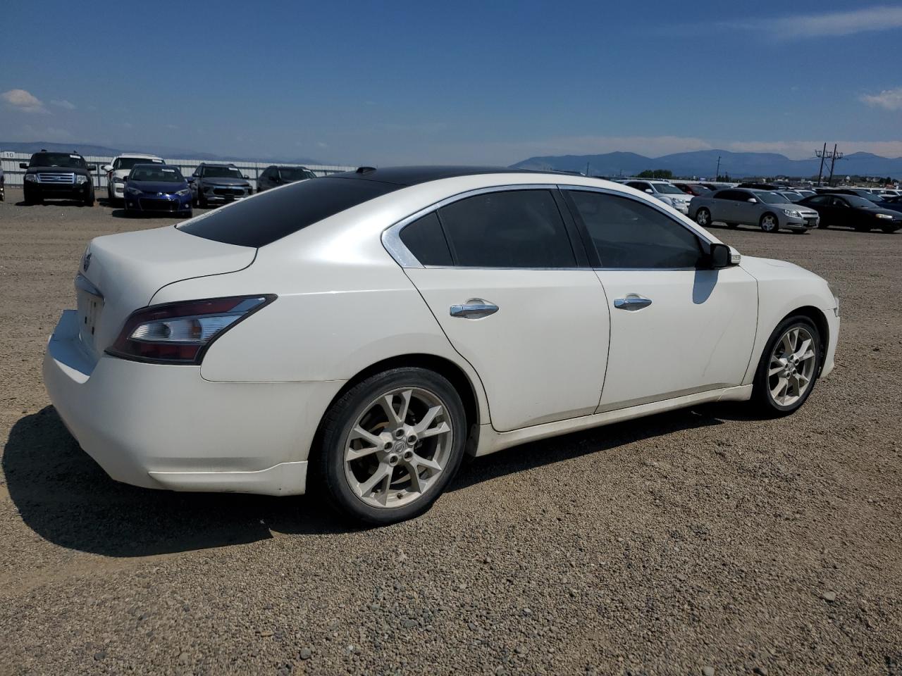 2012 Nissan Maxima S White vin: 1N4AA5AP3CC812444