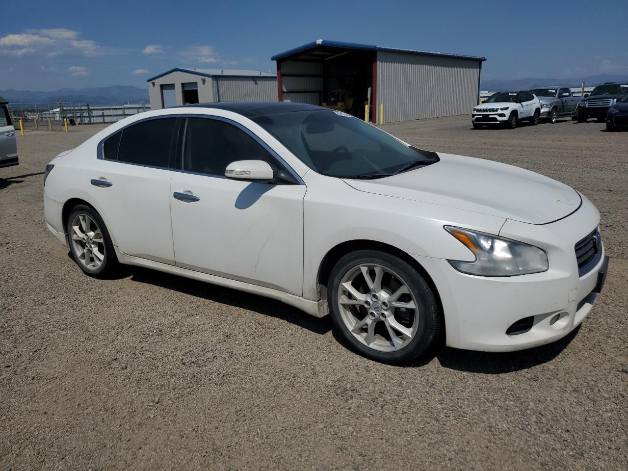2012 Nissan Maxima S White vin: 1N4AA5AP3CC812444