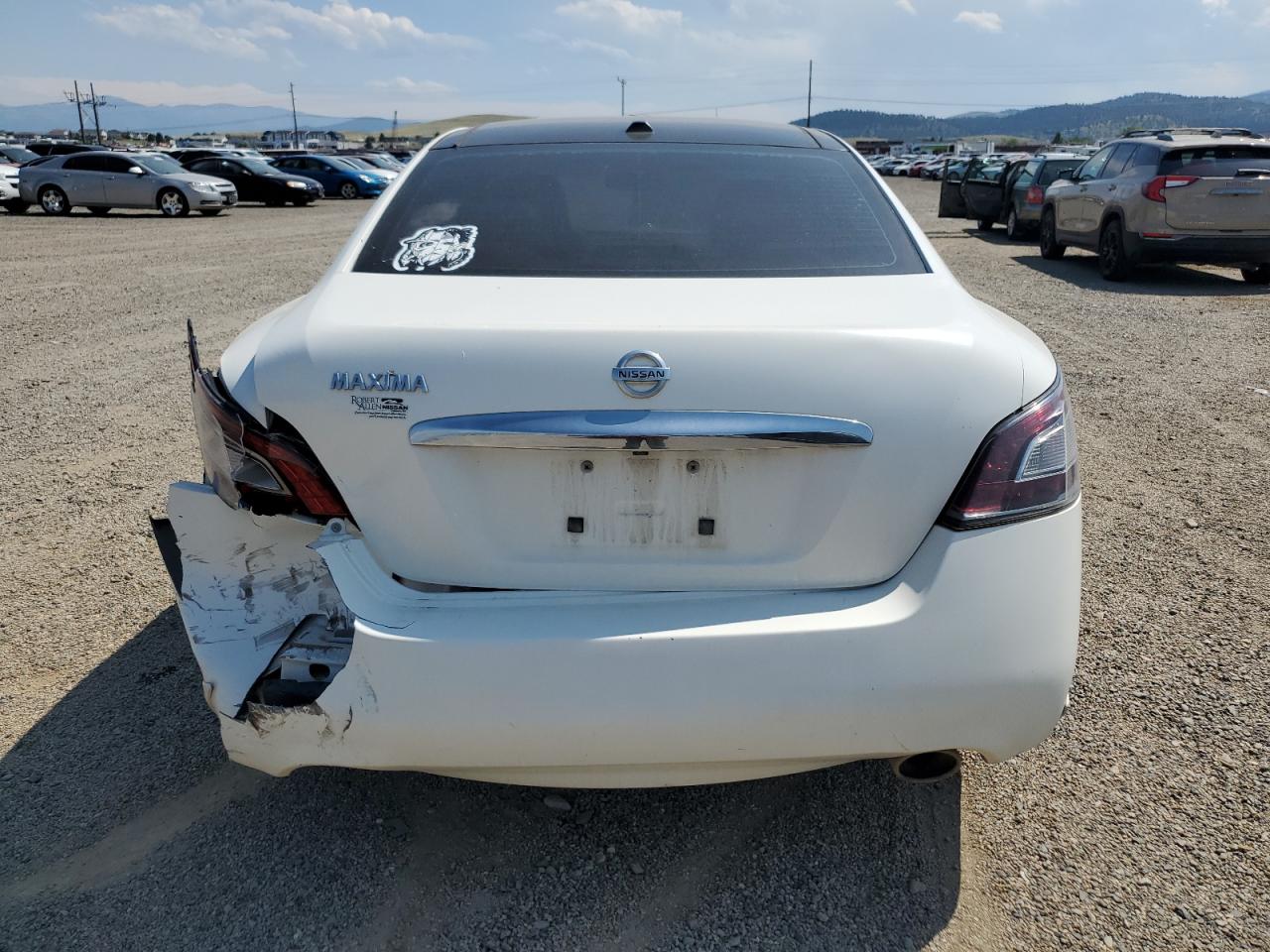 2012 Nissan Maxima S White vin: 1N4AA5AP3CC812444