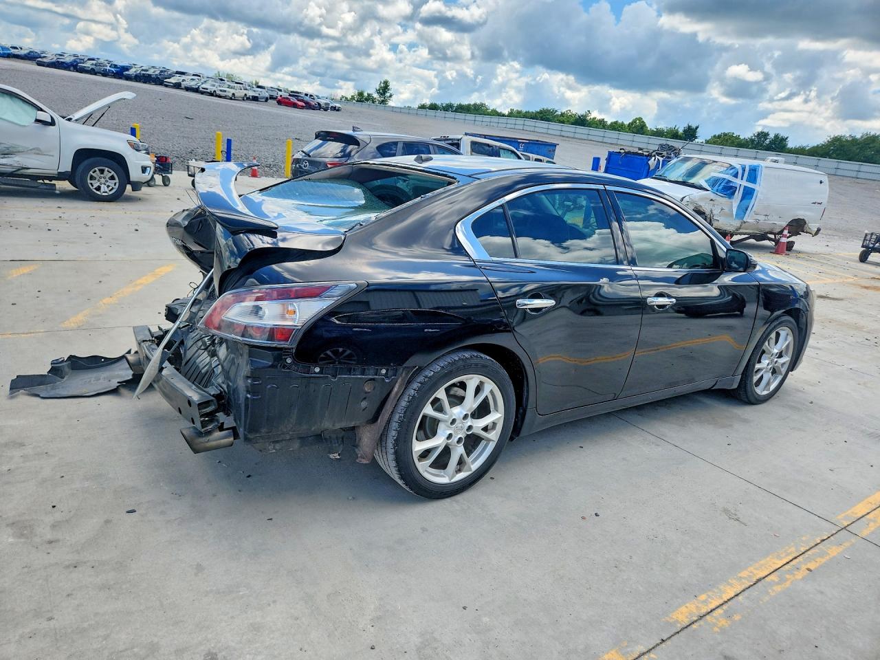 2012 Nissan Maxima 3.5 S Black vin: 1N4AA5AP3CC812492
