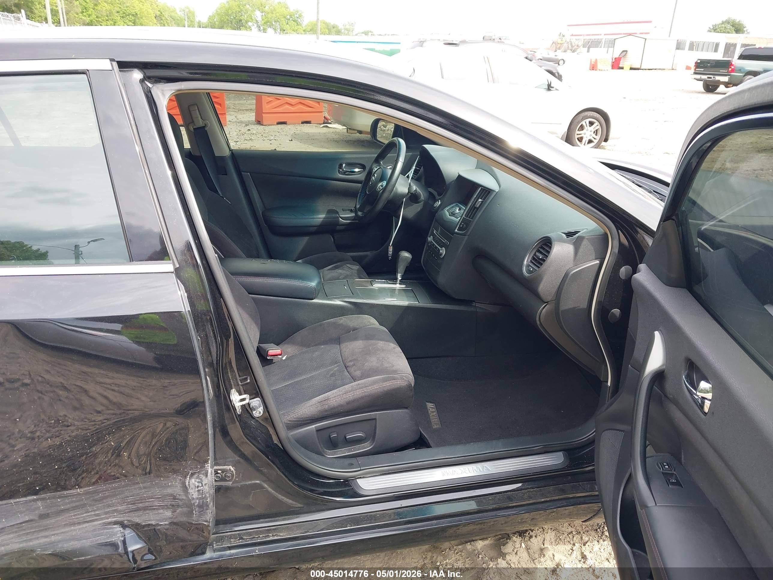 2012 Nissan Maxima 3.5 S Черный vin: 1N4AA5AP3CC814579