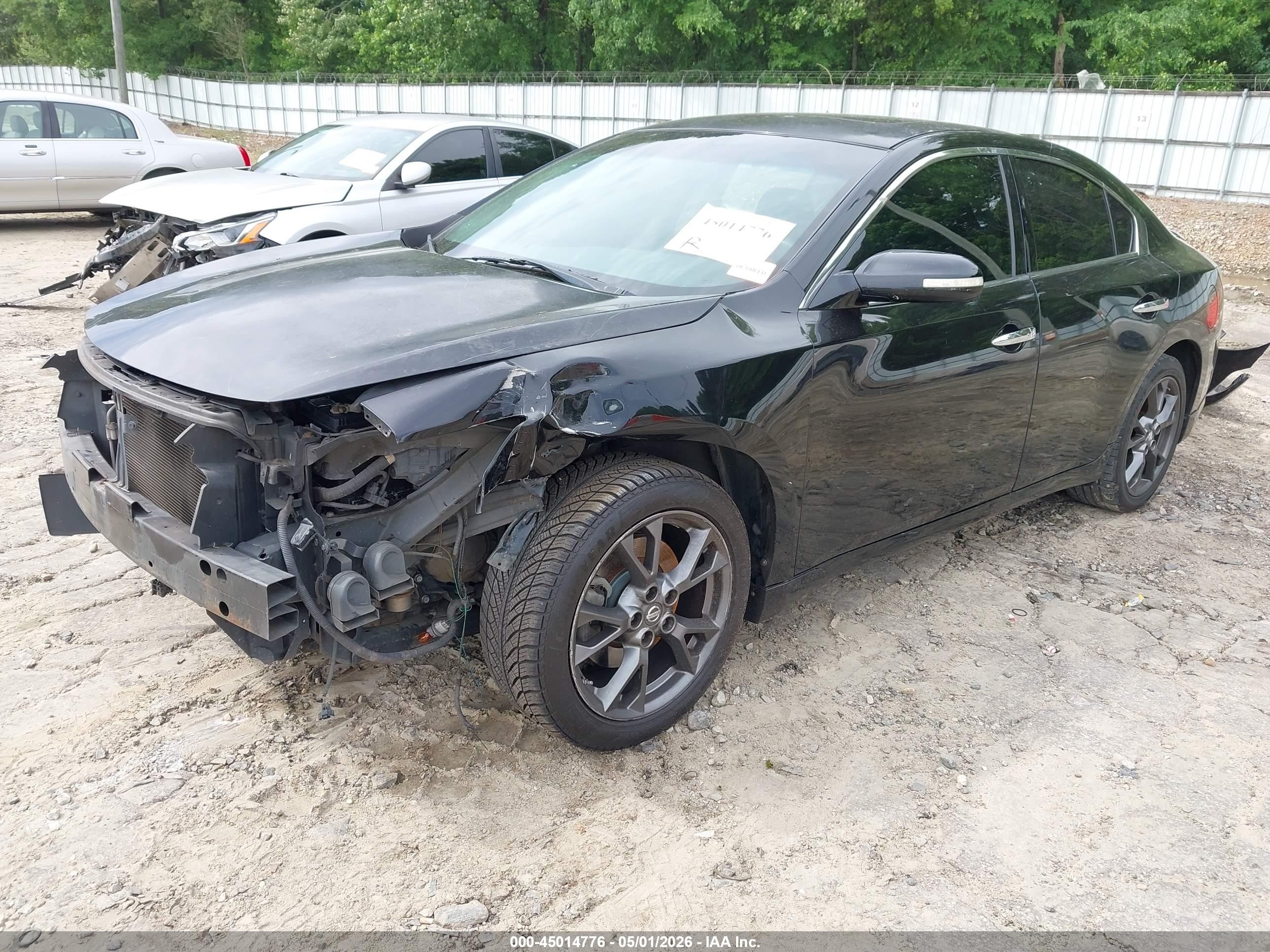 2012 Nissan Maxima 3.5 S Черный vin: 1N4AA5AP3CC814579