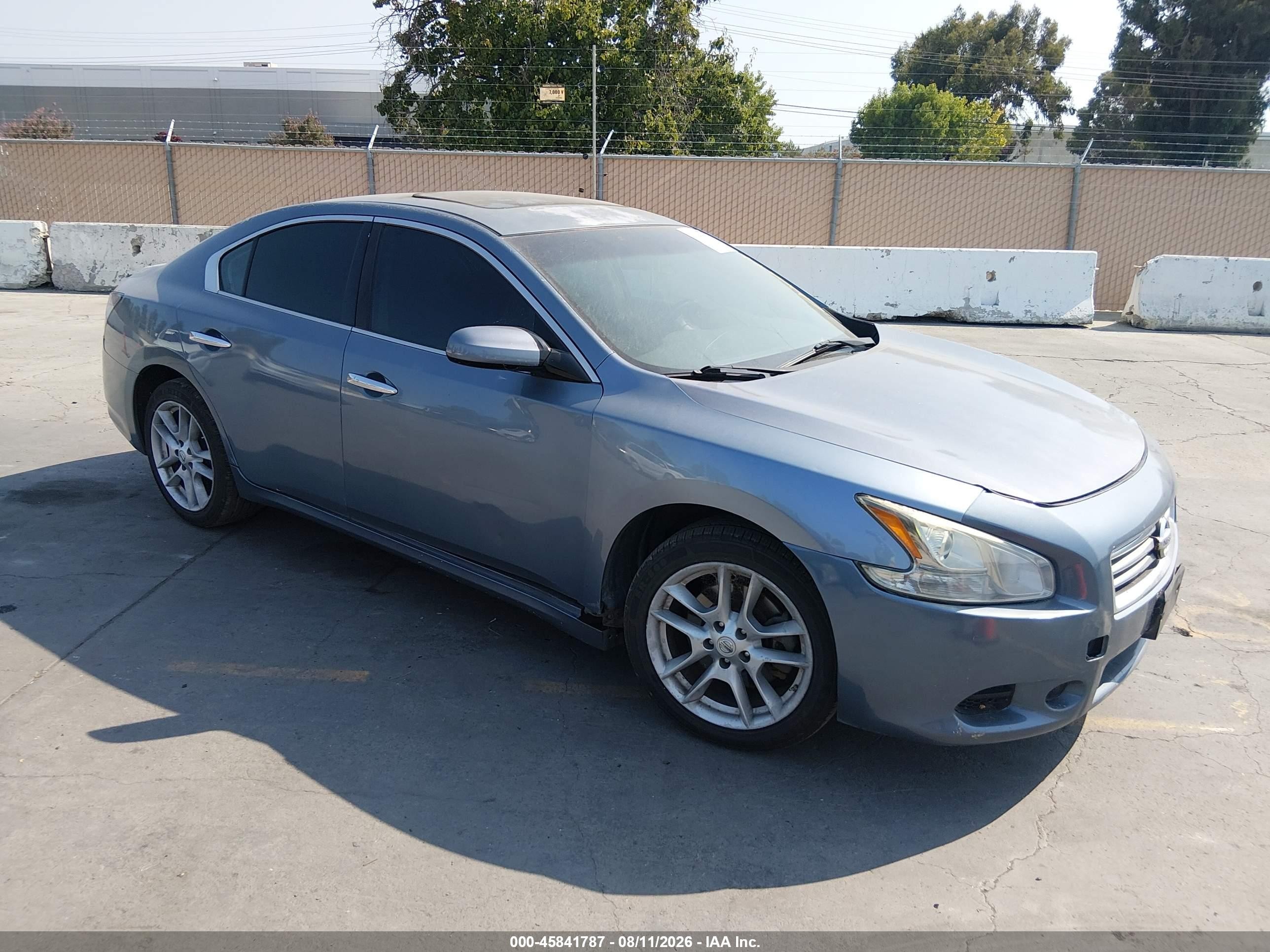2012 Nissan Maxima 3.5 S Blue vin: 1N4AA5AP3CC822617