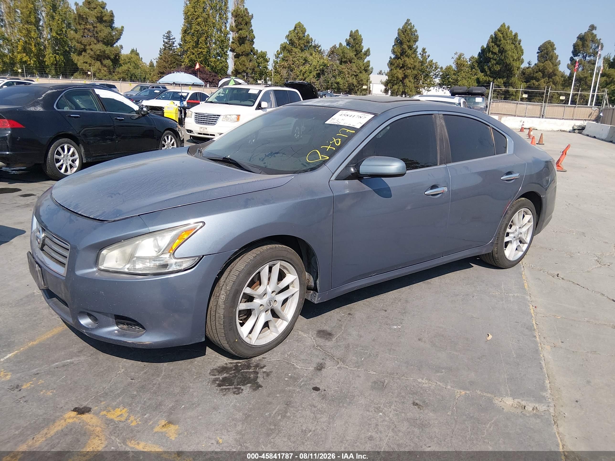 2012 Nissan Maxima 3.5 S Blue vin: 1N4AA5AP3CC822617