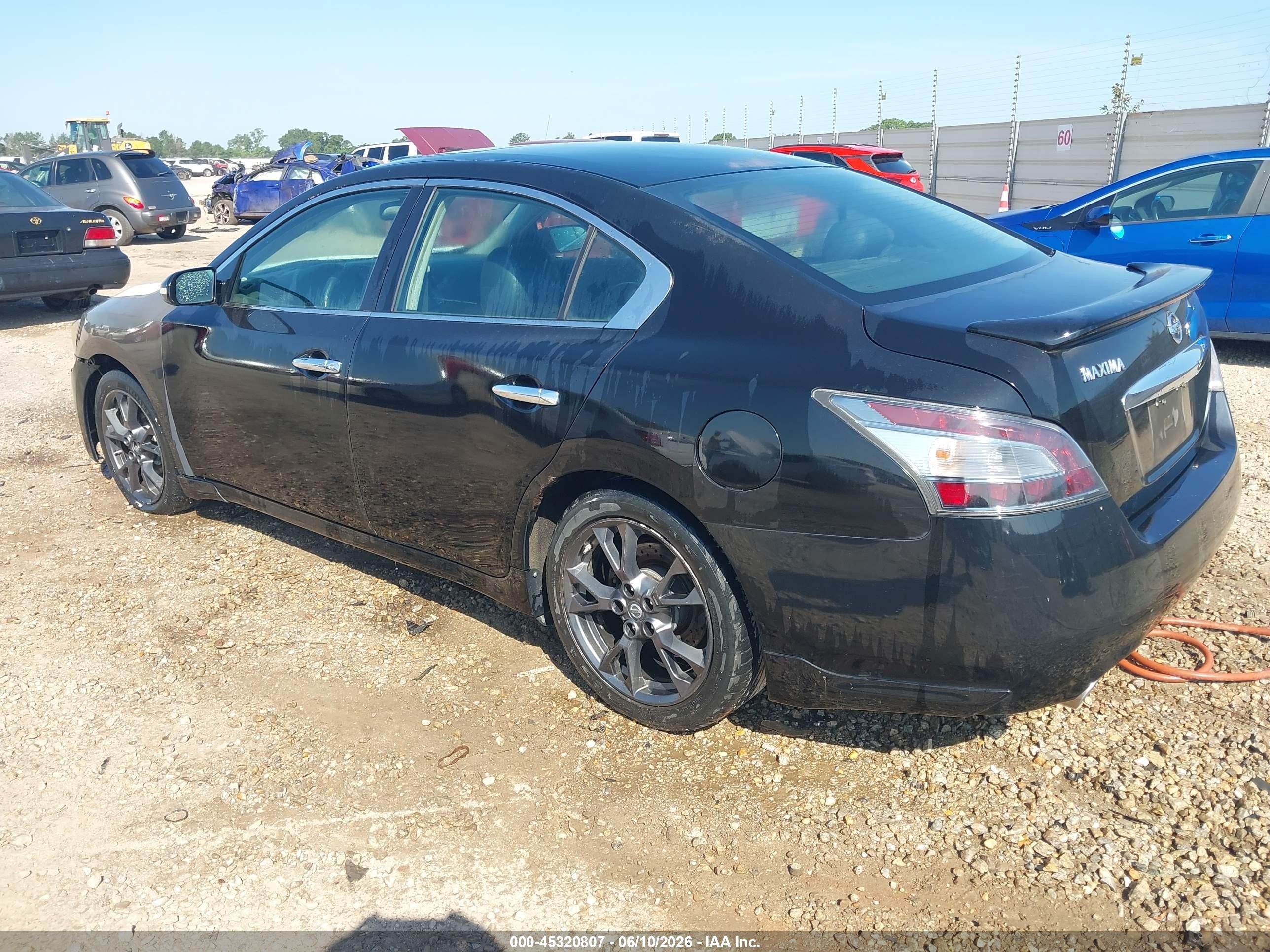 2012 Nissan Maxima 3.5 S Black vin: 1N4AA5AP3CC837957