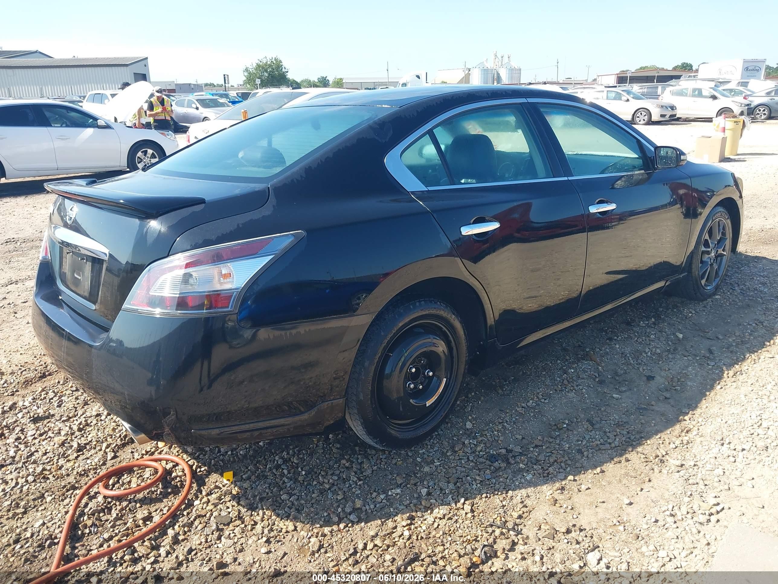 2012 Nissan Maxima 3.5 S Black vin: 1N4AA5AP3CC837957
