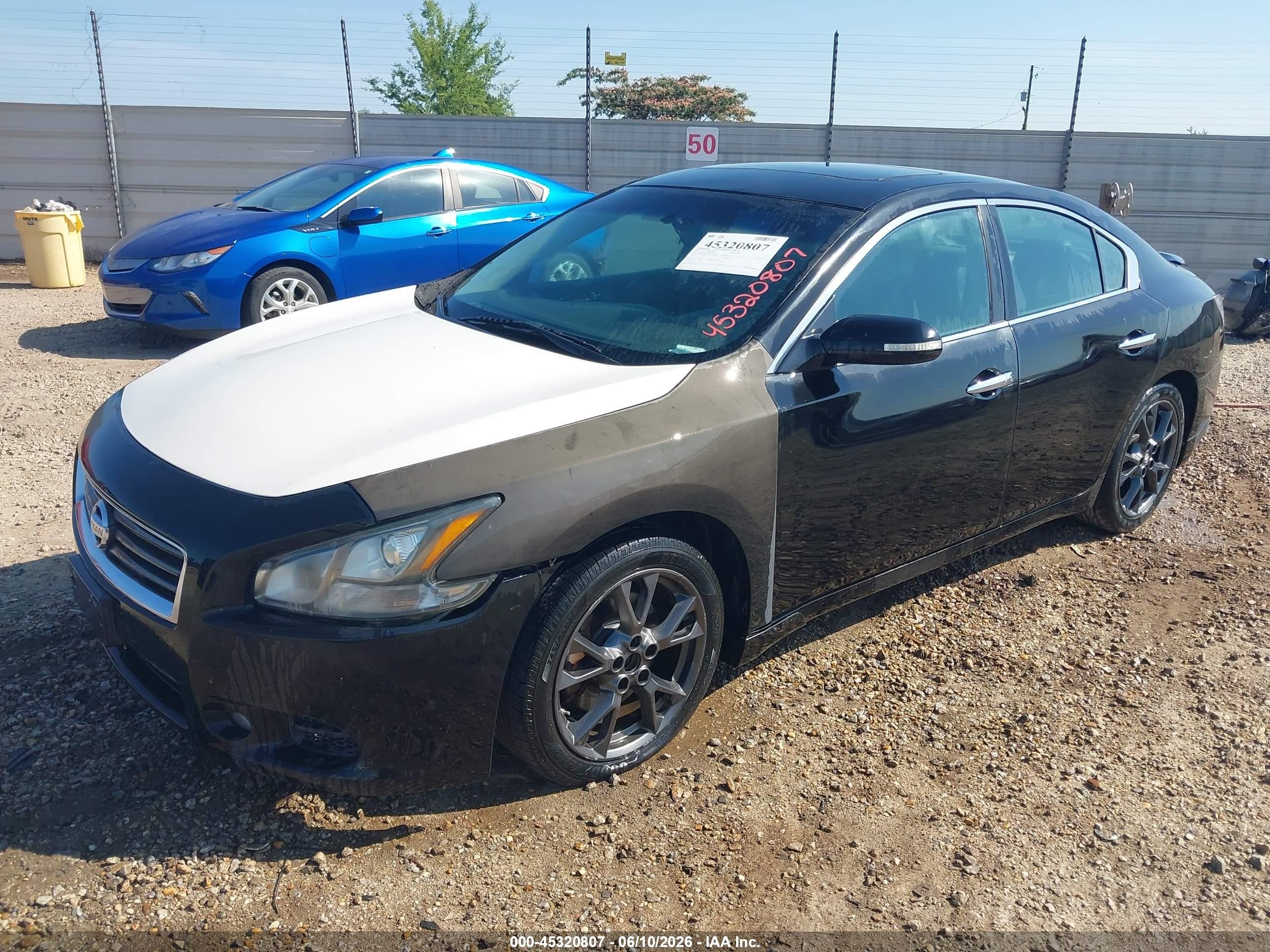 2012 Nissan Maxima 3.5 S Black vin: 1N4AA5AP3CC837957
