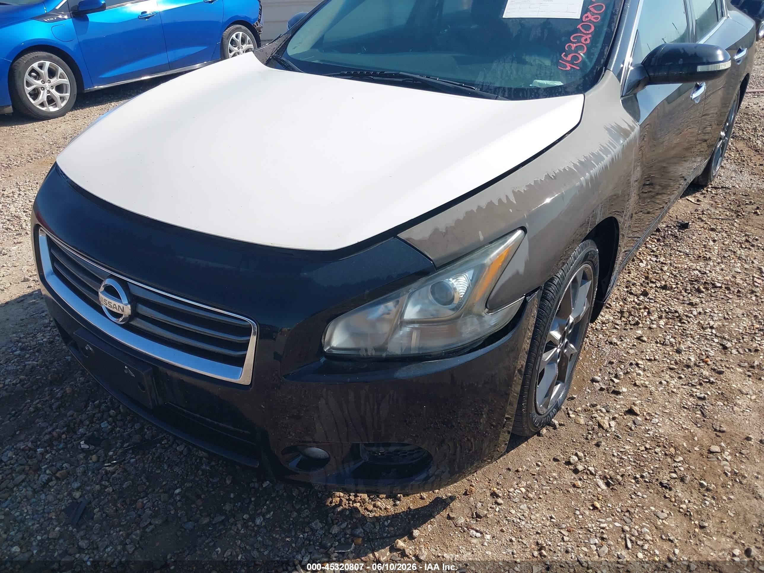 2012 Nissan Maxima 3.5 S Black vin: 1N4AA5AP3CC837957