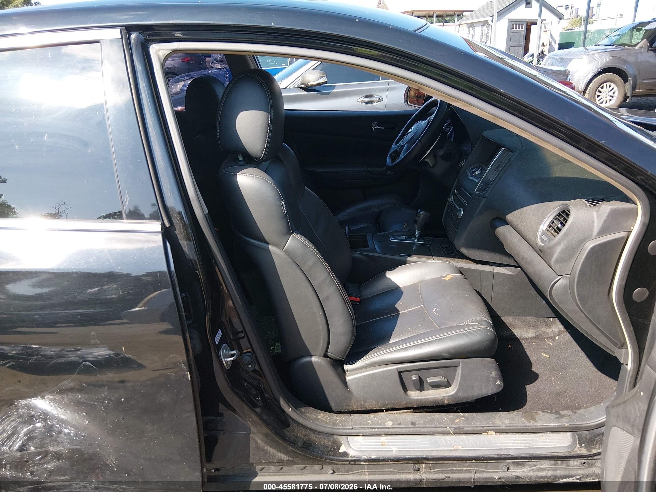2012 Nissan Maxima 3.5 Sv Black vin: 1N4AA5AP3CC842706