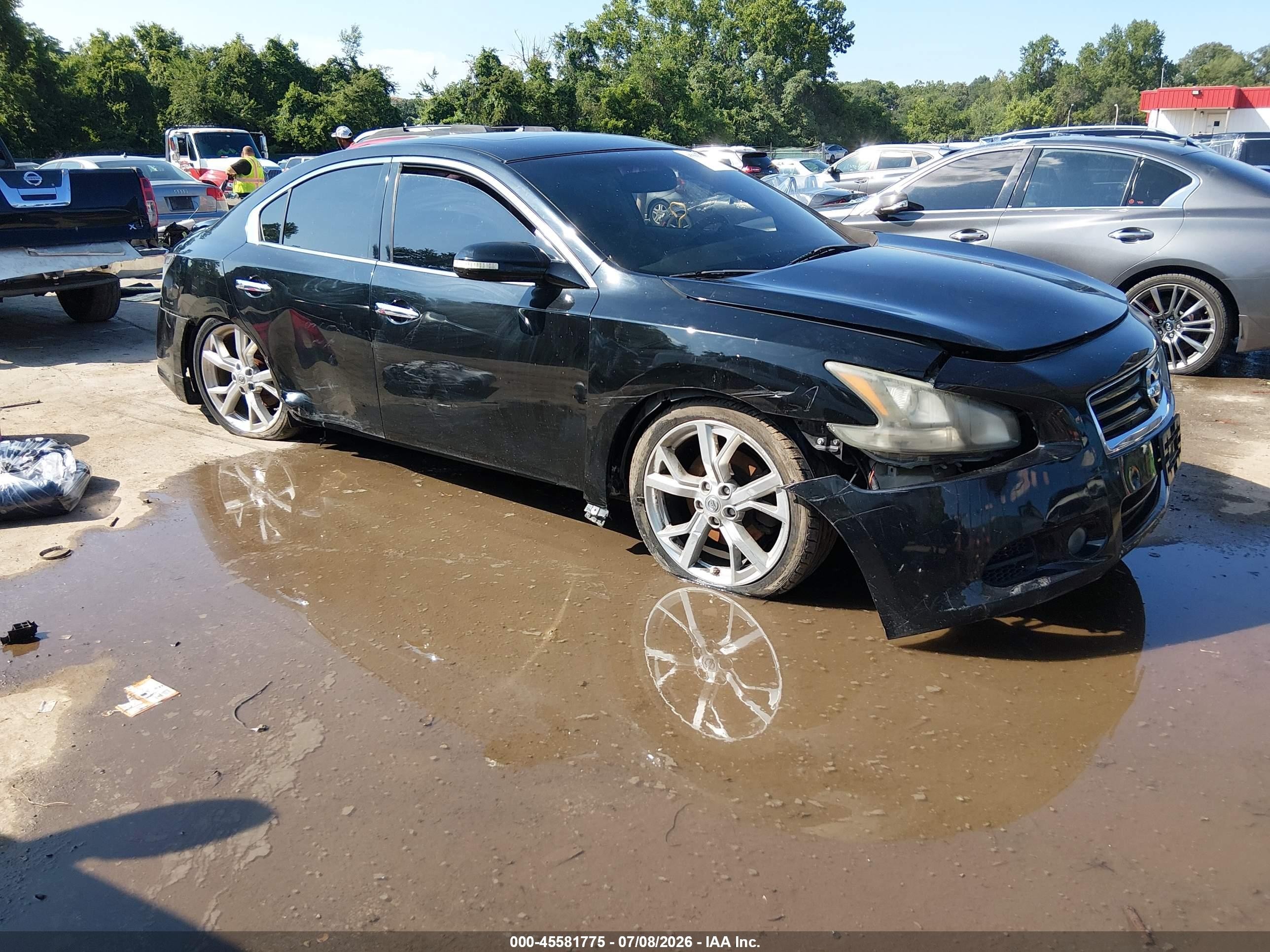 2012 Nissan Maxima 3.5 Sv Black vin: 1N4AA5AP3CC842706