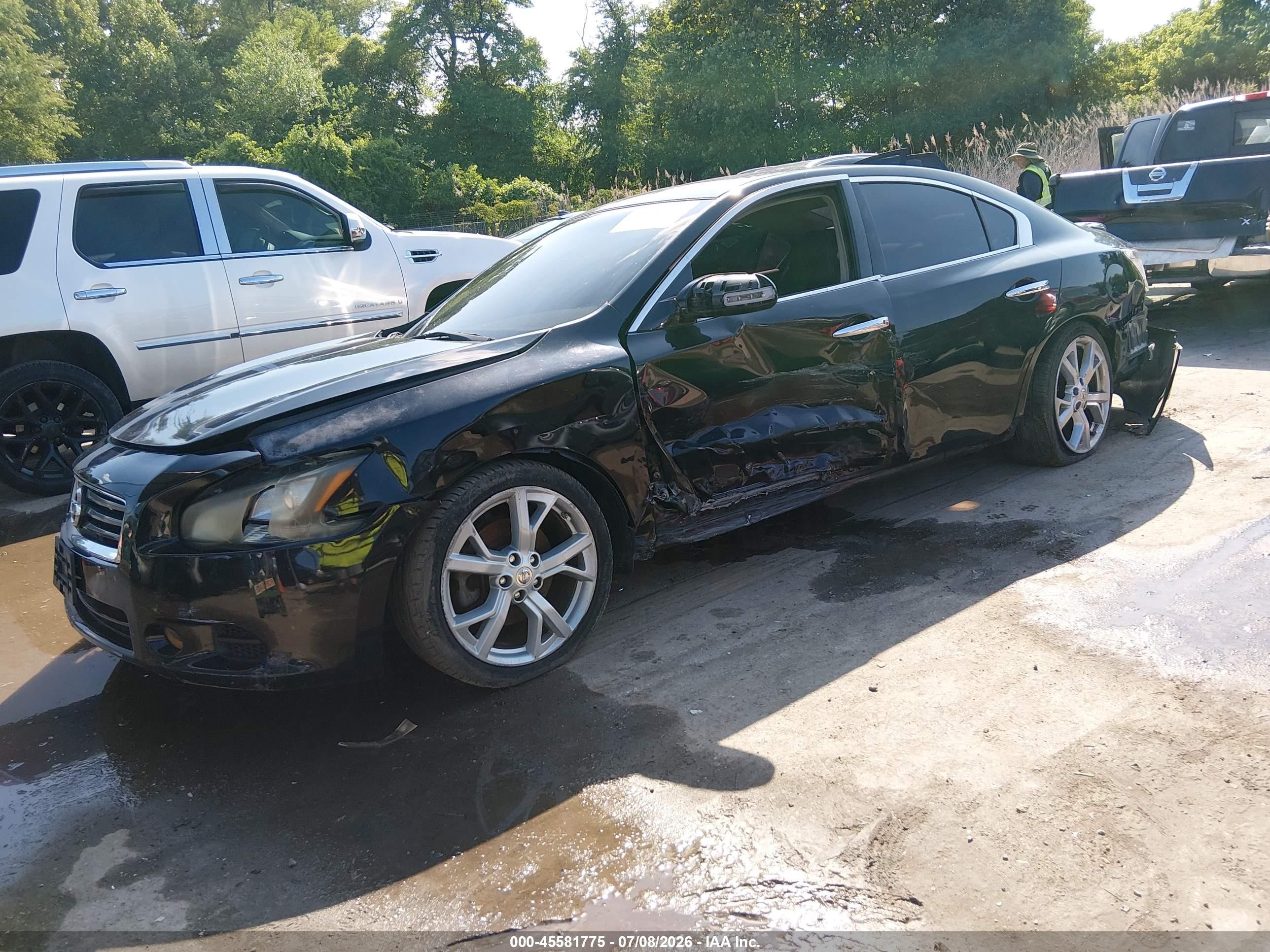2012 Nissan Maxima 3.5 Sv Black vin: 1N4AA5AP3CC842706