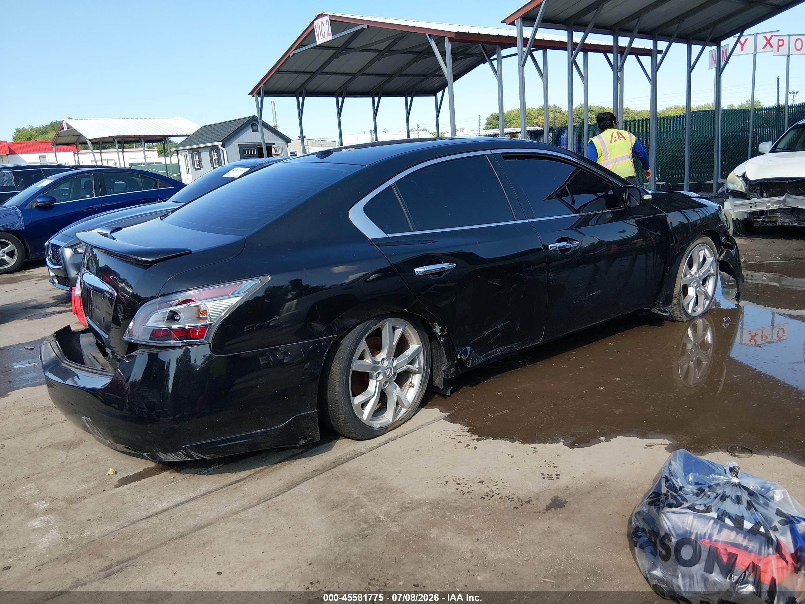 2012 Nissan Maxima 3.5 Sv Black vin: 1N4AA5AP3CC842706