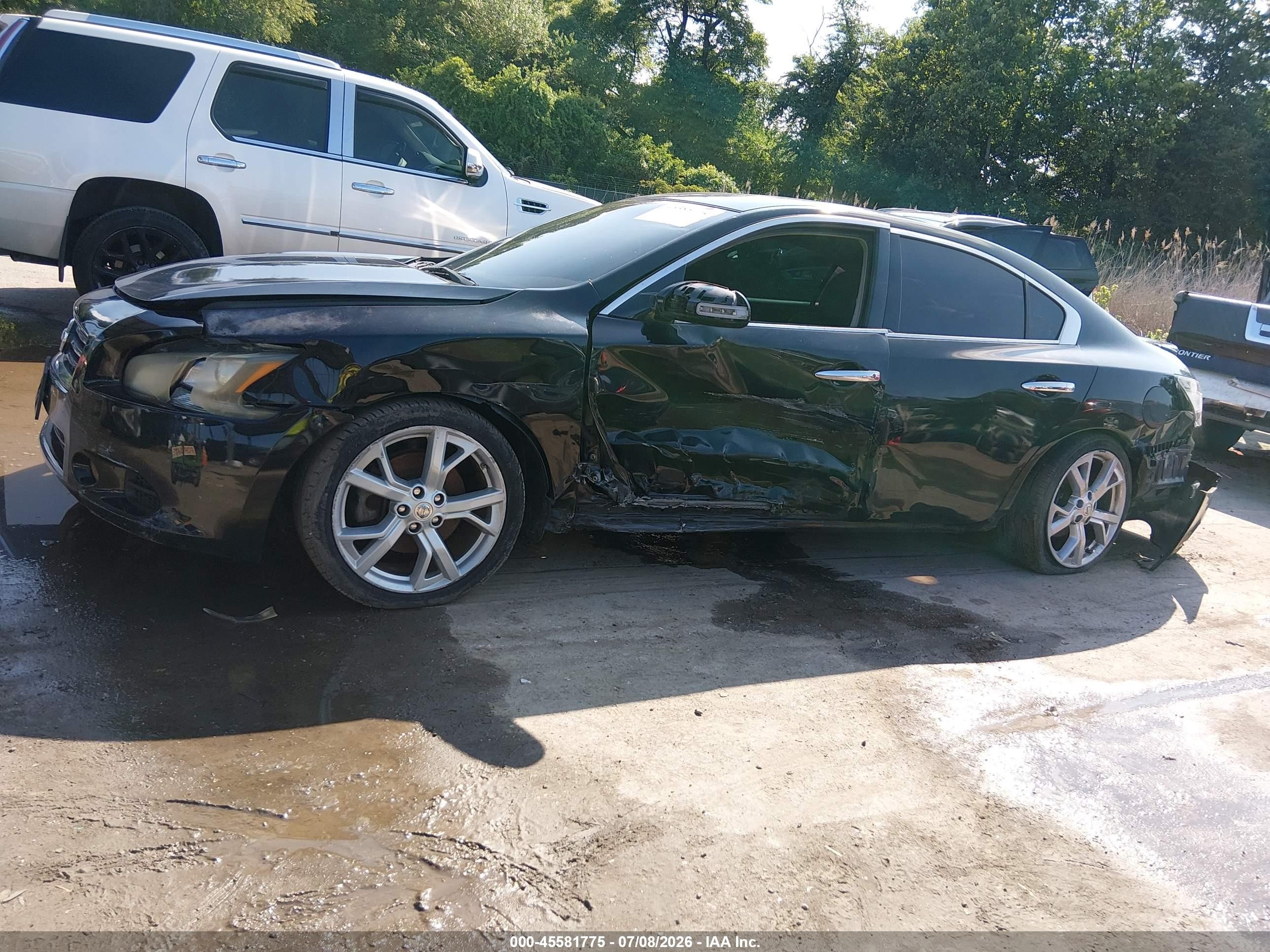 2012 Nissan Maxima 3.5 Sv Black vin: 1N4AA5AP3CC842706
