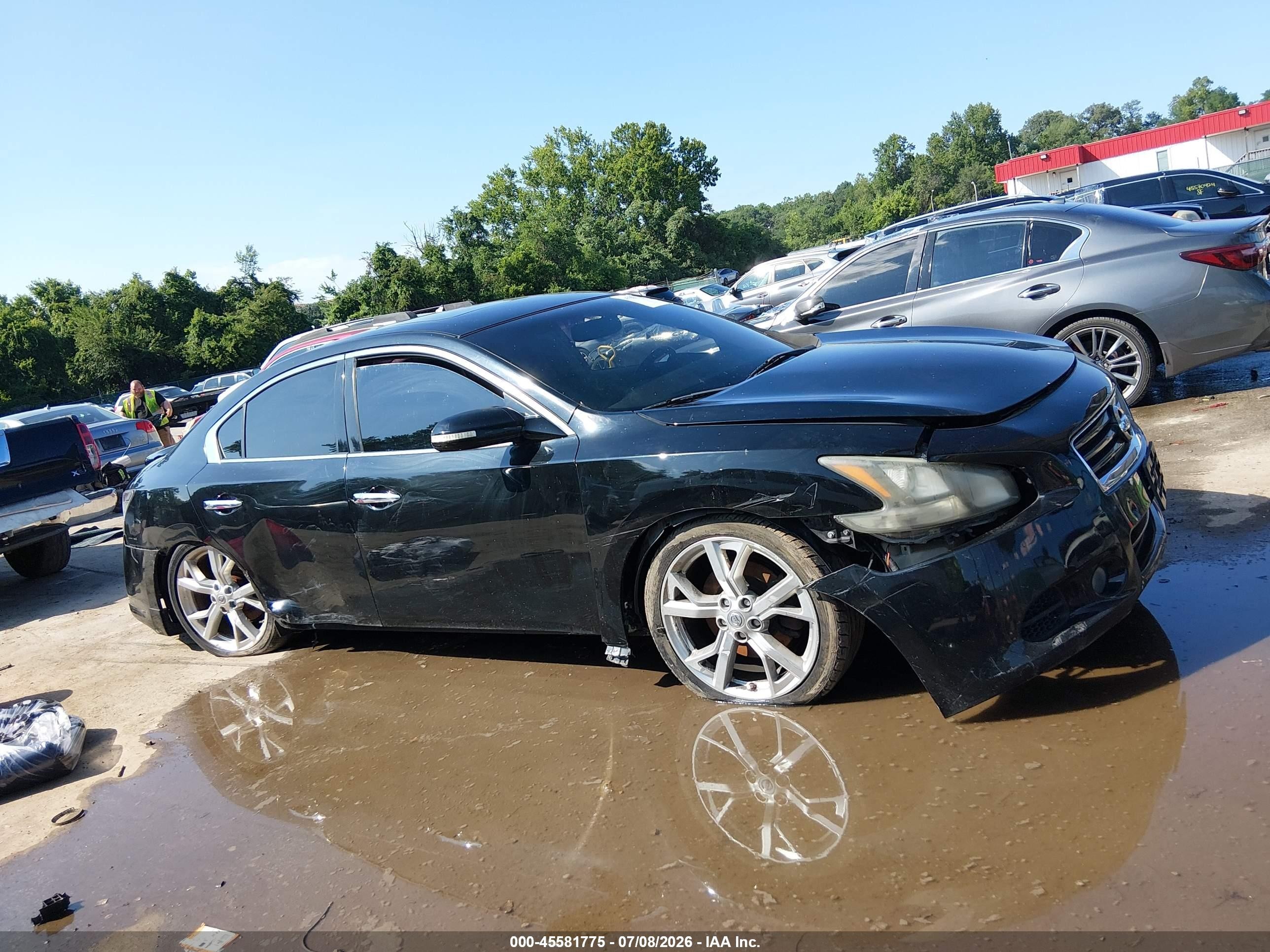 2012 Nissan Maxima 3.5 Sv Black vin: 1N4AA5AP3CC842706