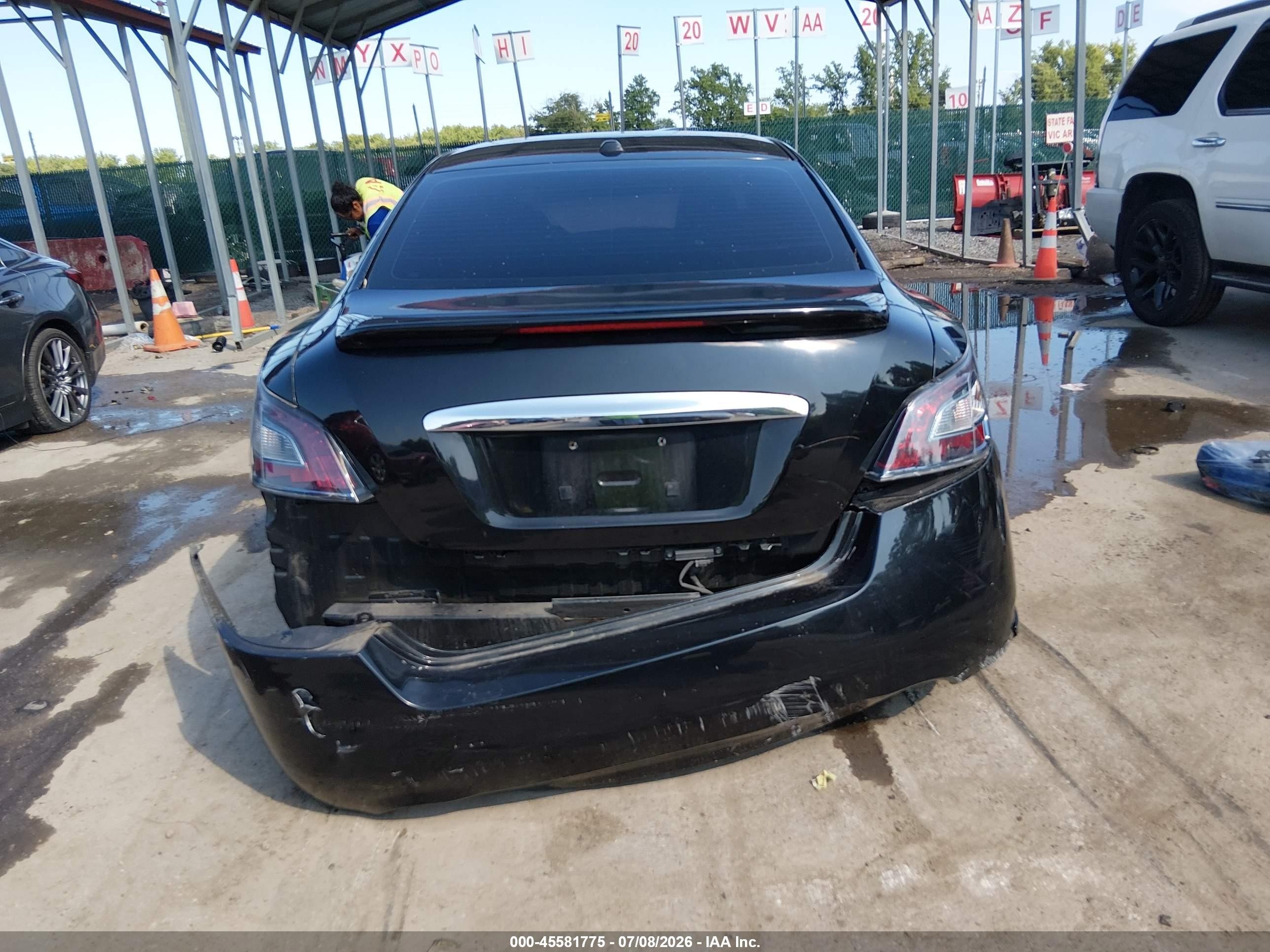 2012 Nissan Maxima 3.5 Sv Black vin: 1N4AA5AP3CC842706