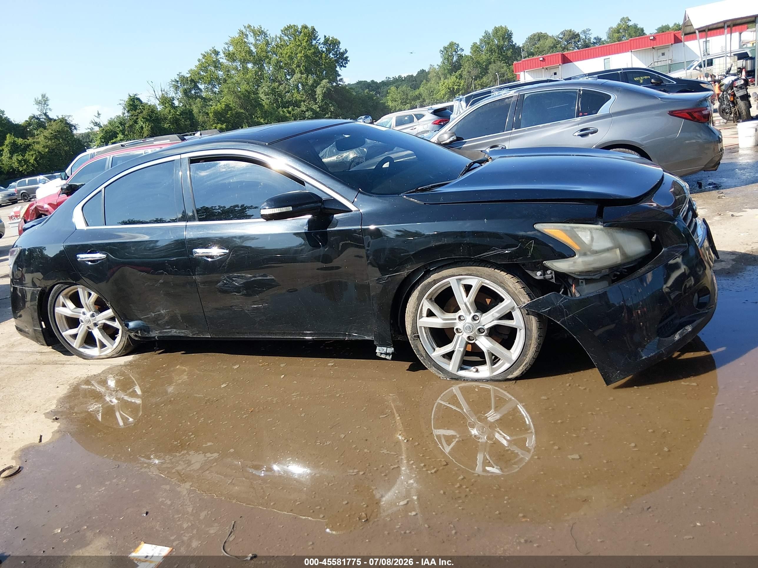 2012 Nissan Maxima 3.5 Sv Black vin: 1N4AA5AP3CC842706