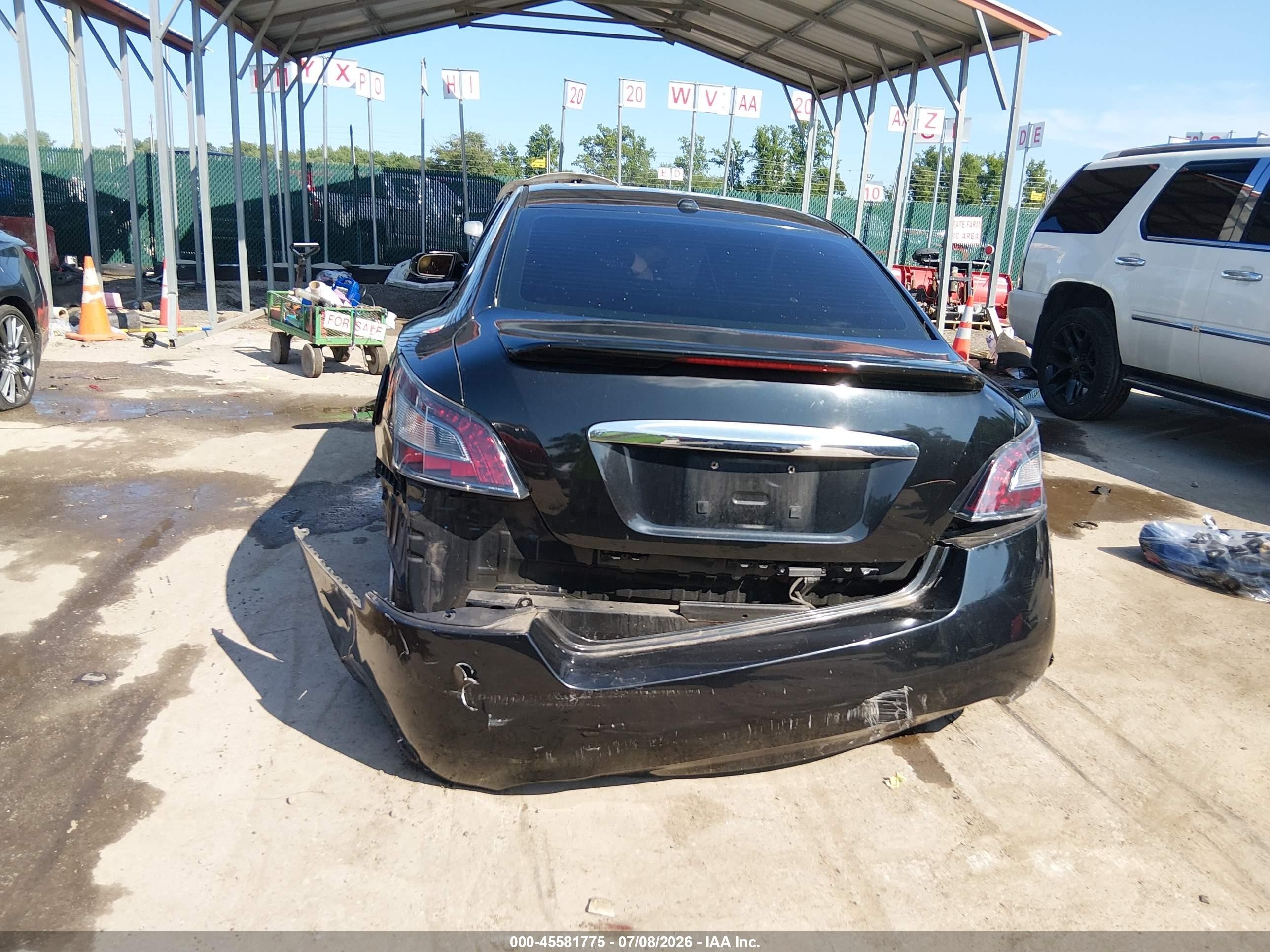 2012 Nissan Maxima 3.5 Sv Black vin: 1N4AA5AP3CC842706