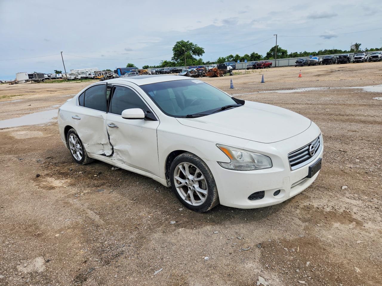 2012 Nissan Maxima 3.5 S Белый vin: 1N4AA5AP3CC855522