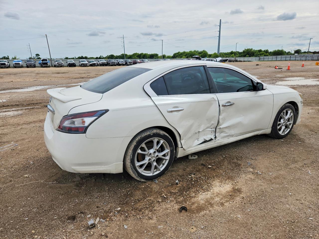 2012 Nissan Maxima 3.5 S Белый vin: 1N4AA5AP3CC855522
