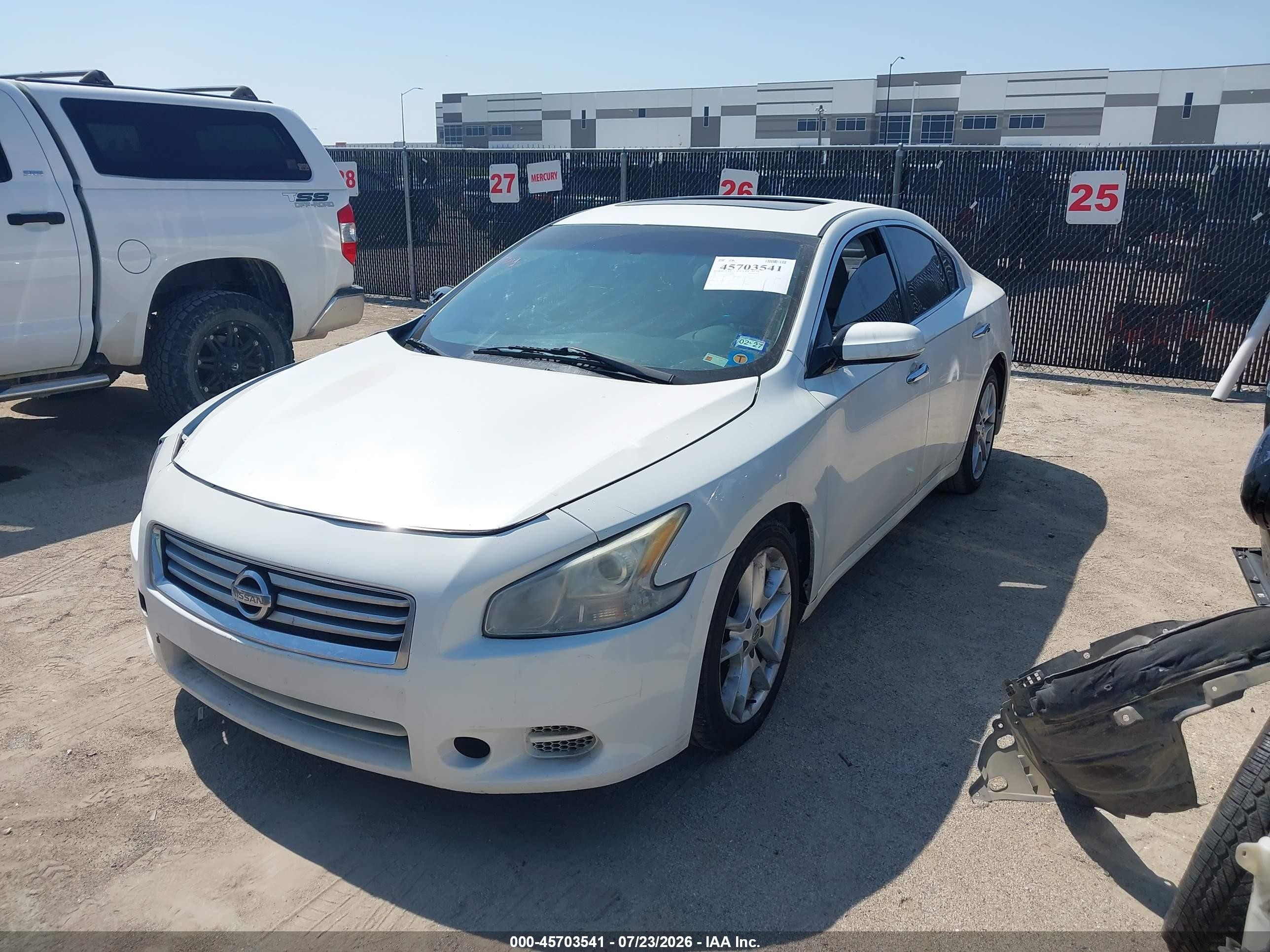 2012 Nissan Maxima 3.5 S Белый vin: 1N4AA5AP3CC862518