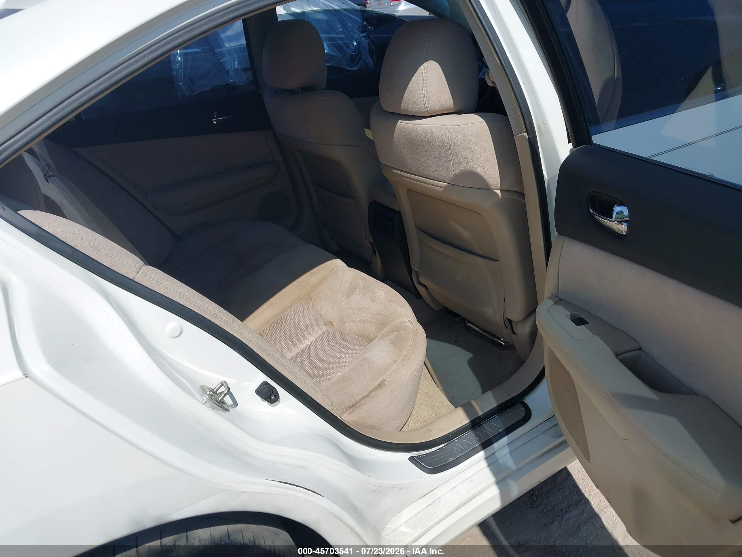 2012 Nissan Maxima 3.5 S Белый vin: 1N4AA5AP3CC862518