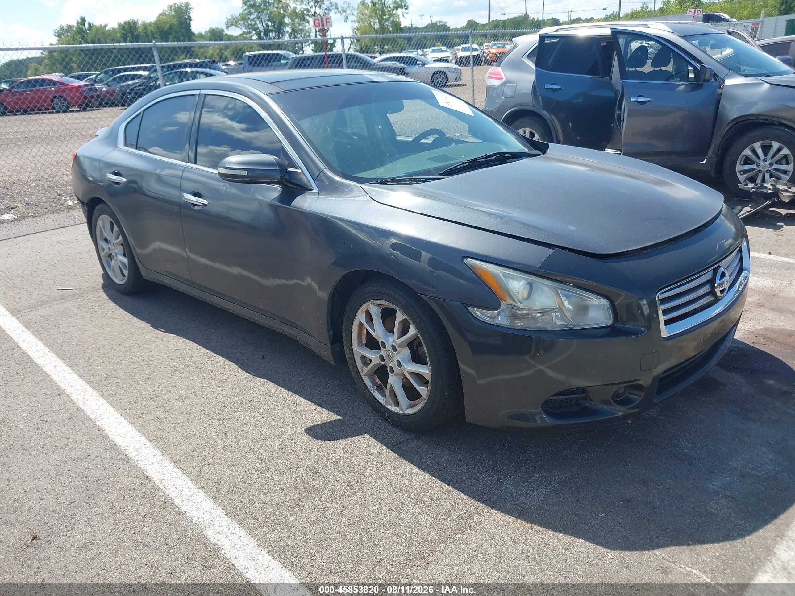 2012 Nissan Maxima 3.5 Sv Gray vin: 1N4AA5AP3CC868125