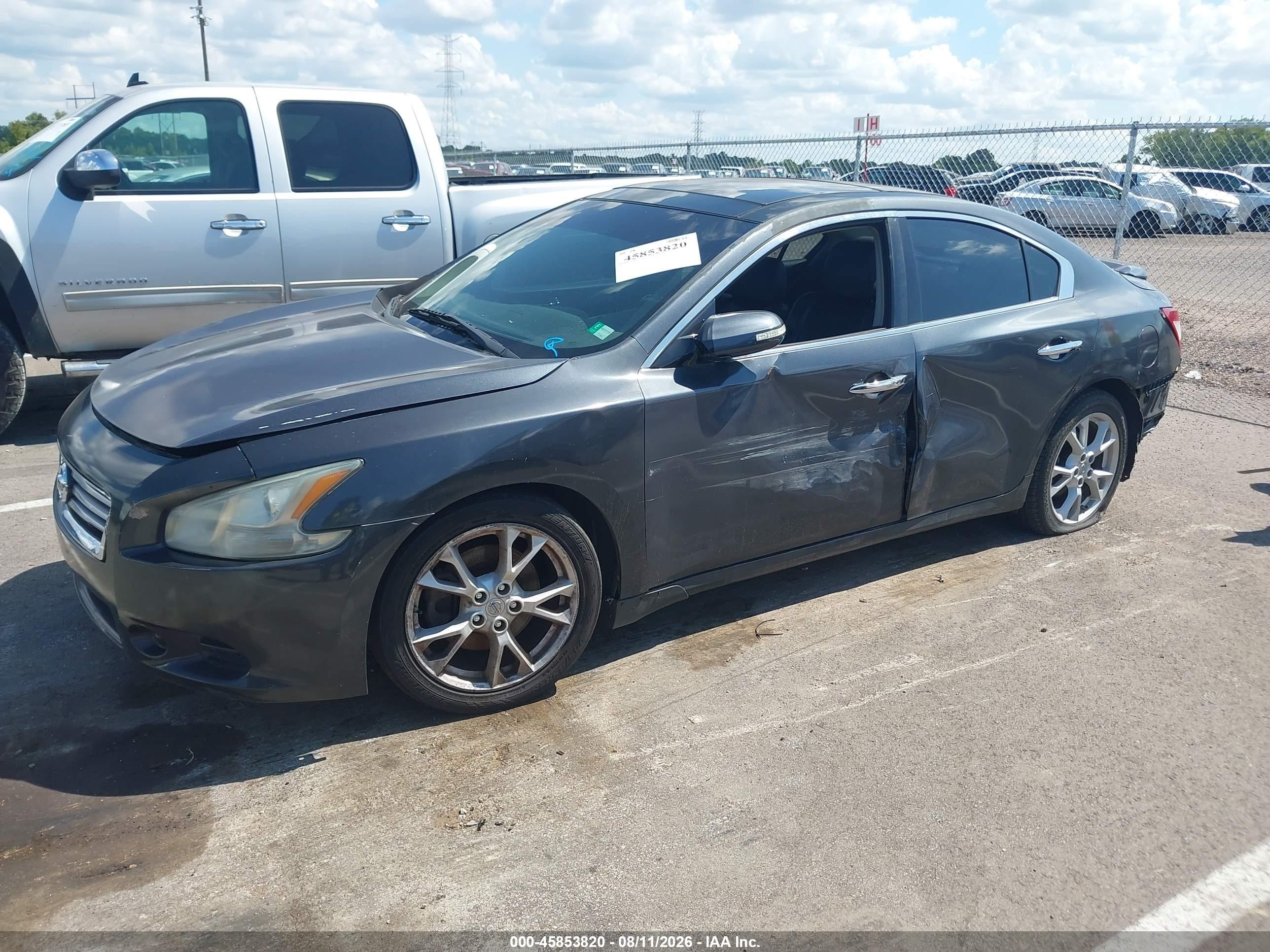 2012 Nissan Maxima 3.5 Sv Gray vin: 1N4AA5AP3CC868125