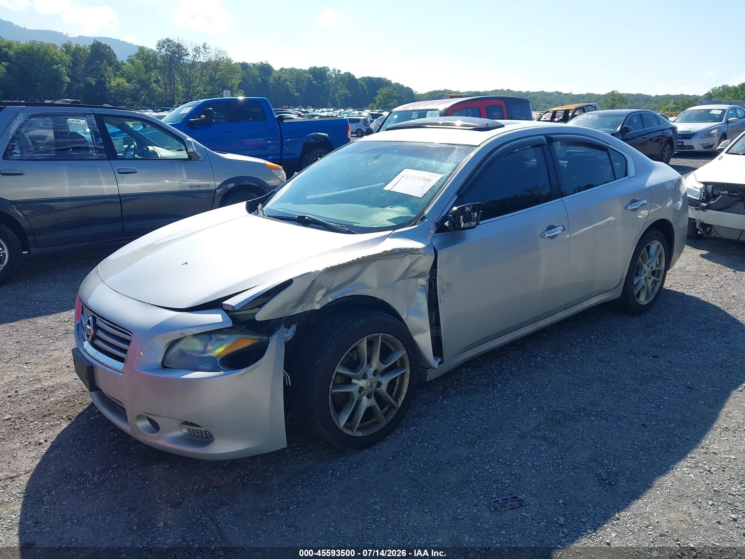 2013 Nissan Maxima 3.5 S Серебряный vin: 1N4AA5AP3DC800344