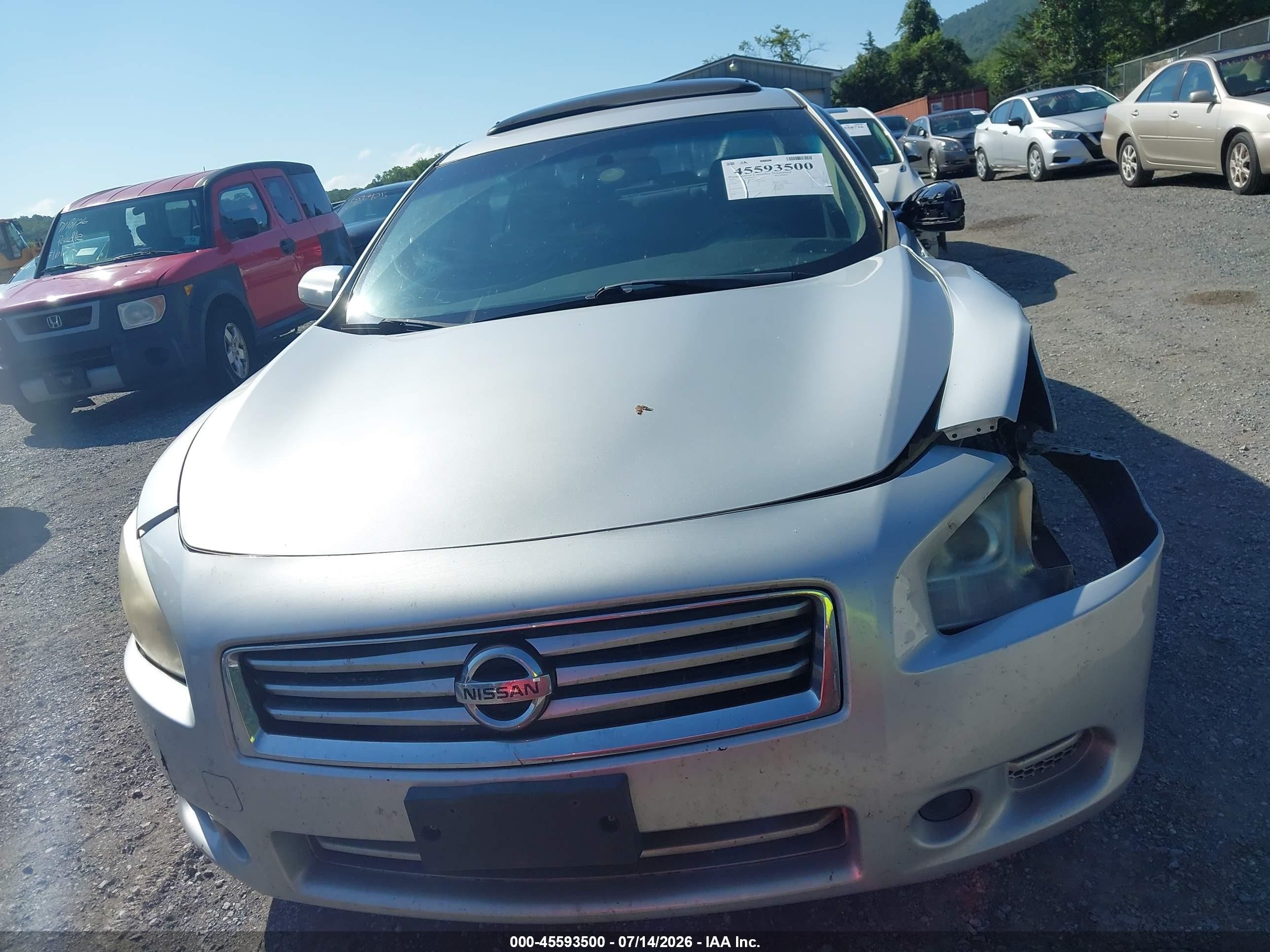 2013 Nissan Maxima 3.5 S Серебряный vin: 1N4AA5AP3DC800344