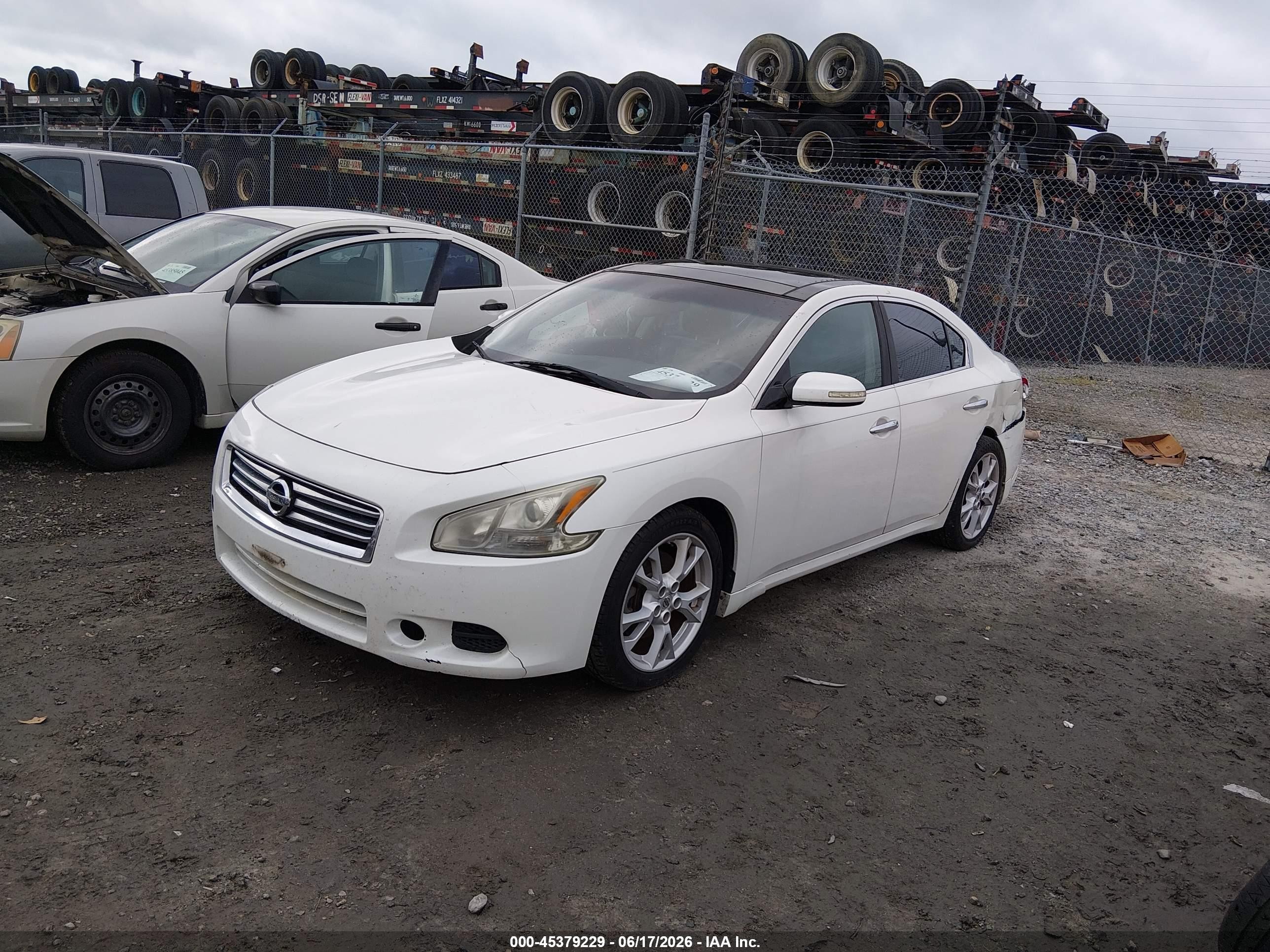 2013 Nissan Maxima 3.5 Sv White vin: 1N4AA5AP3DC801073