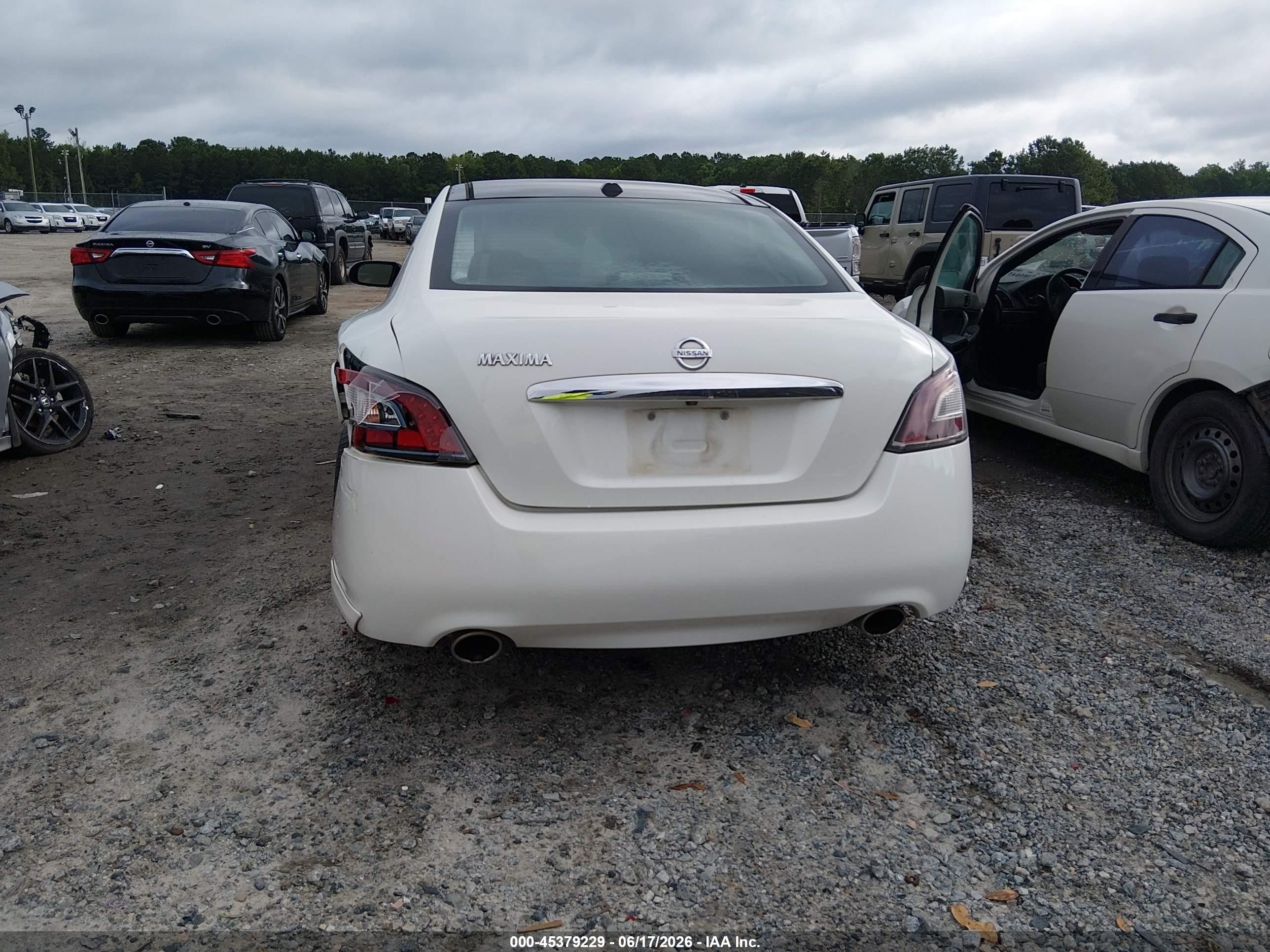 2013 Nissan Maxima 3.5 Sv White vin: 1N4AA5AP3DC801073