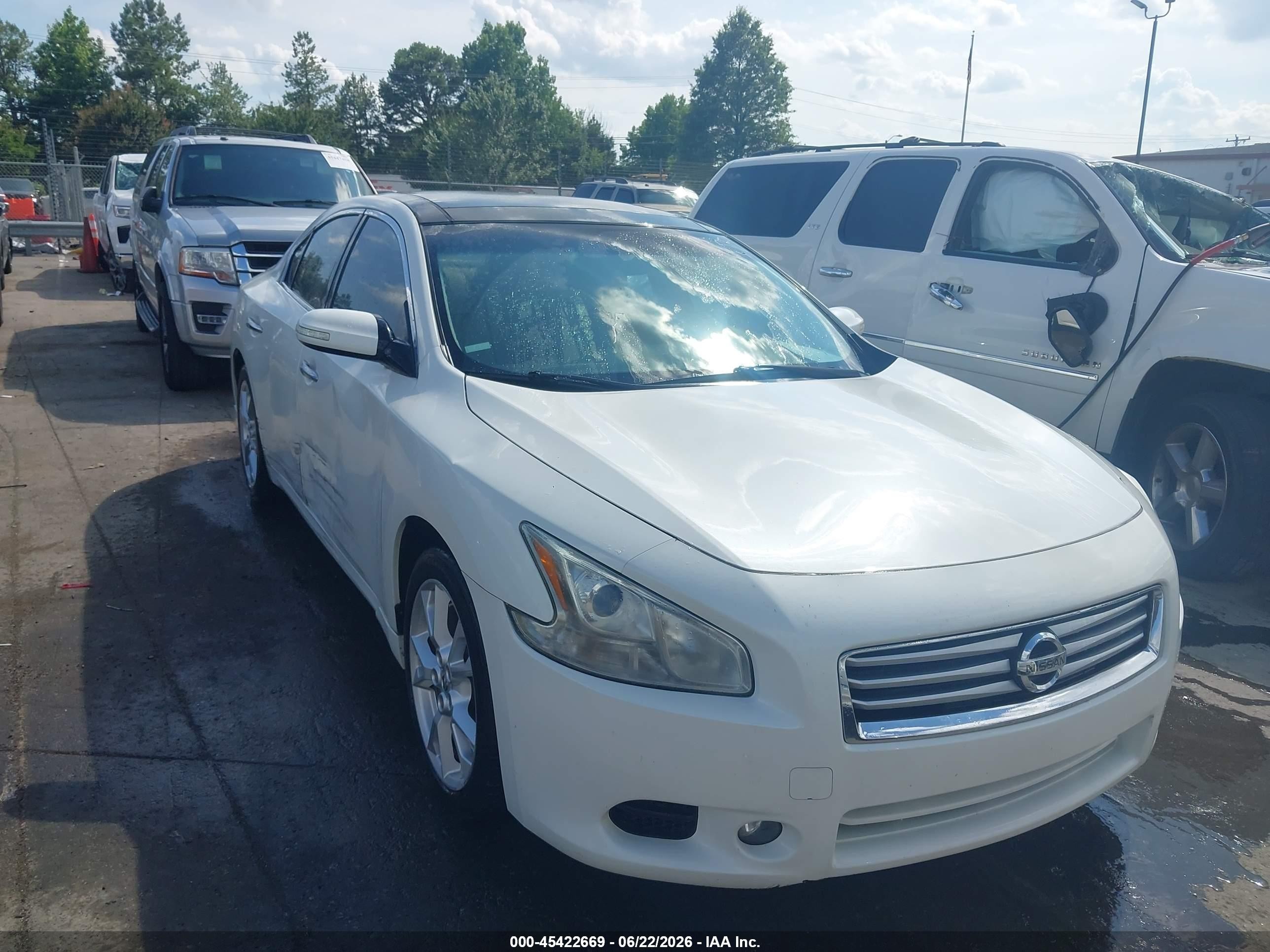 2013 Nissan Maxima 3.5 Sv White vin: 1N4AA5AP3DC801476