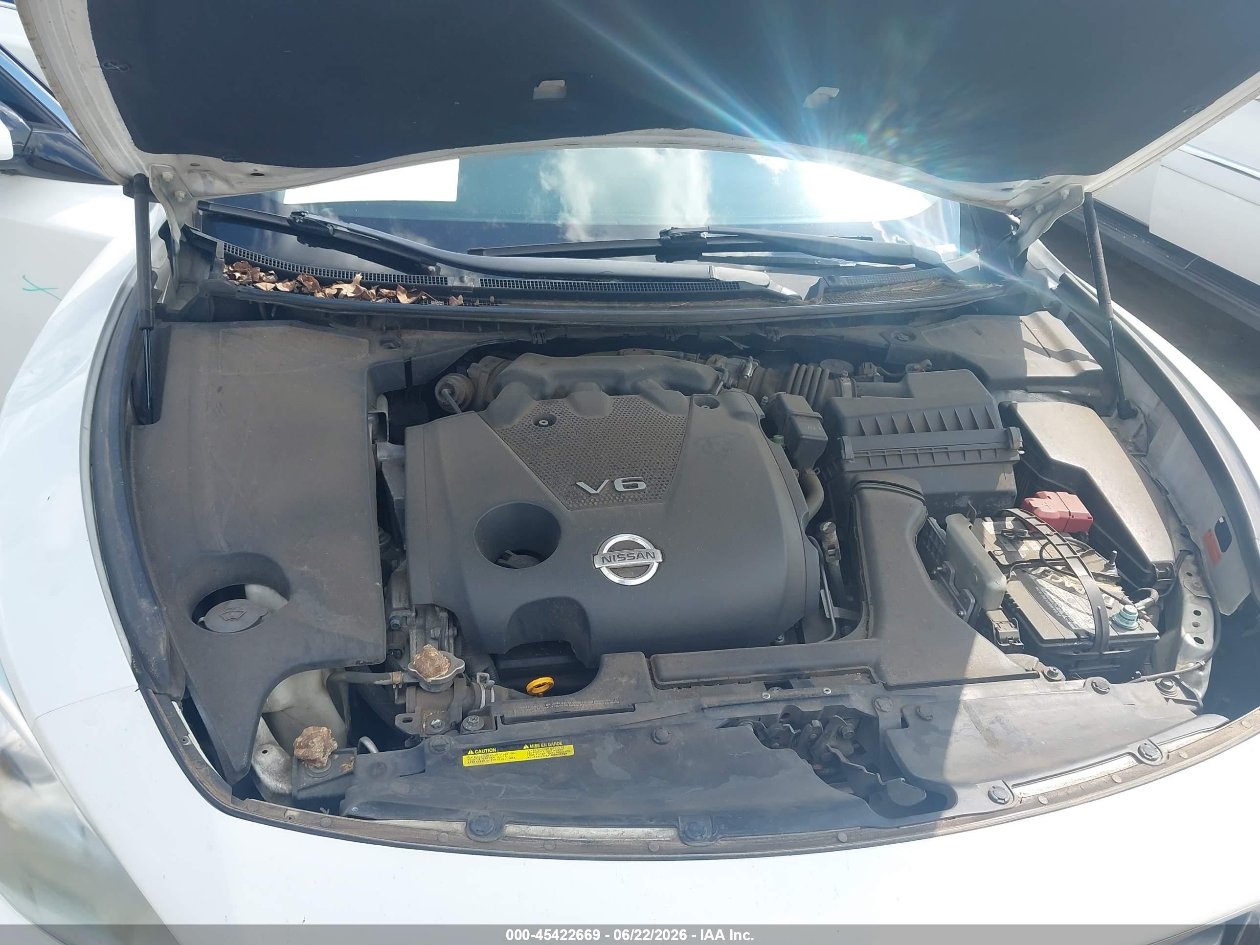 2013 Nissan Maxima 3.5 Sv White vin: 1N4AA5AP3DC801476