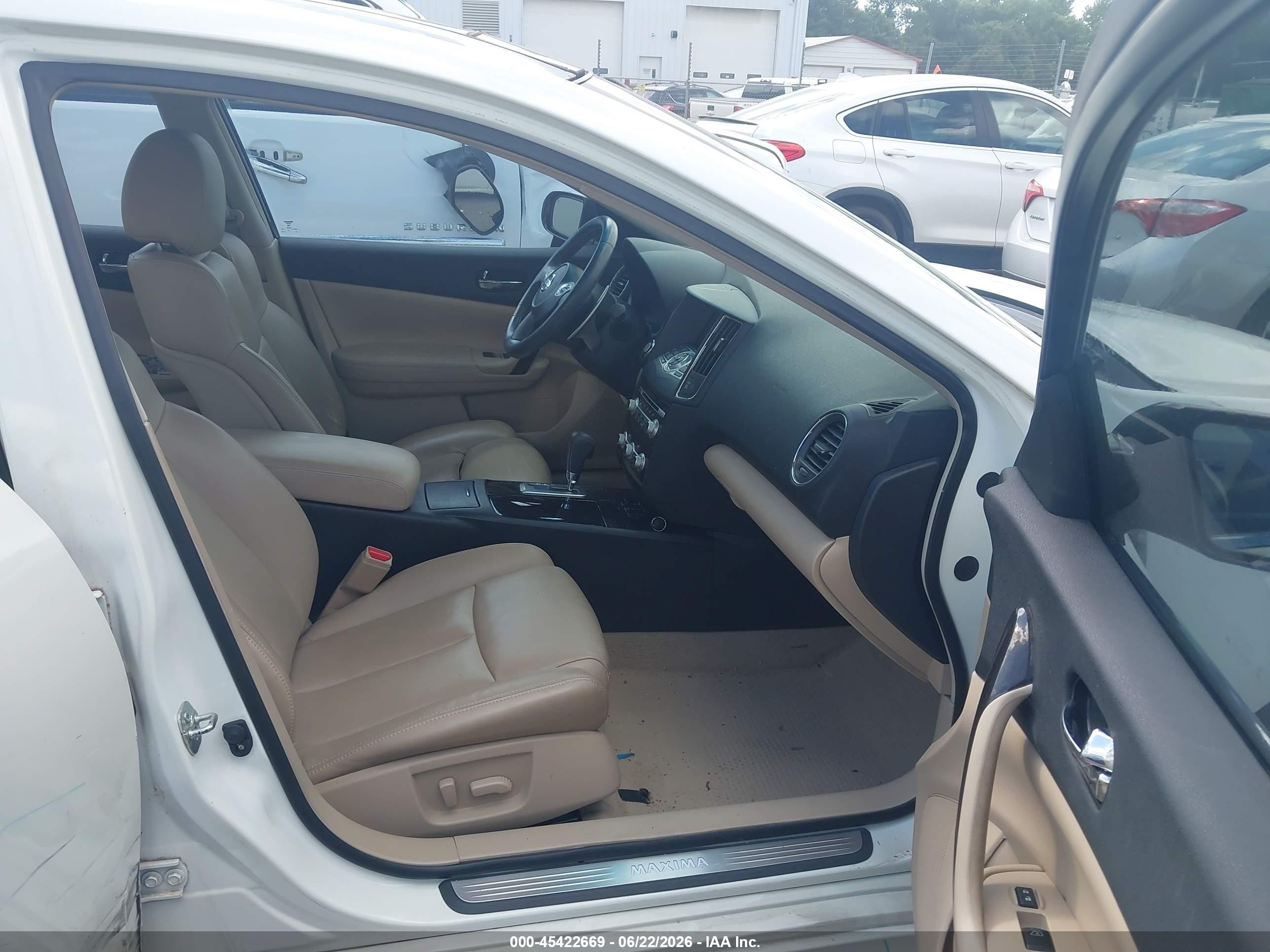 2013 Nissan Maxima 3.5 Sv White vin: 1N4AA5AP3DC801476