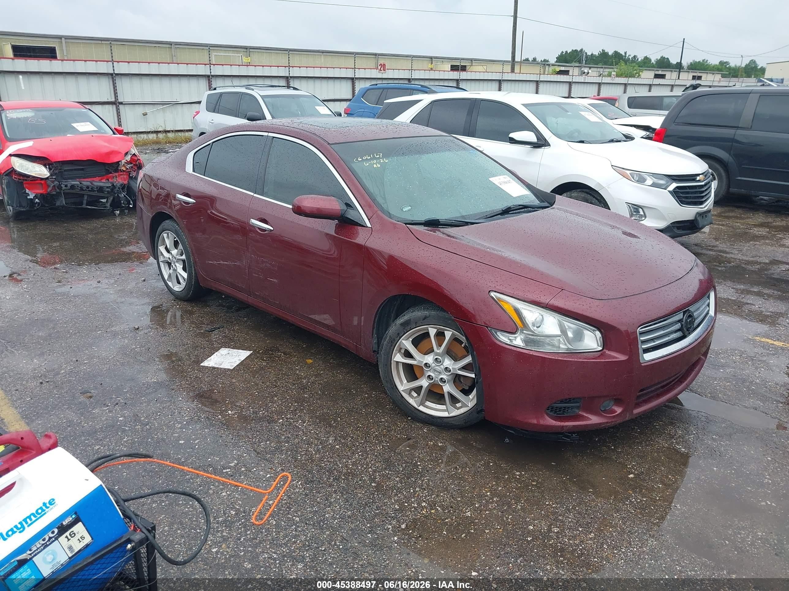 2013 Nissan Maxima 3.5 S Red vin: 1N4AA5AP3DC812865