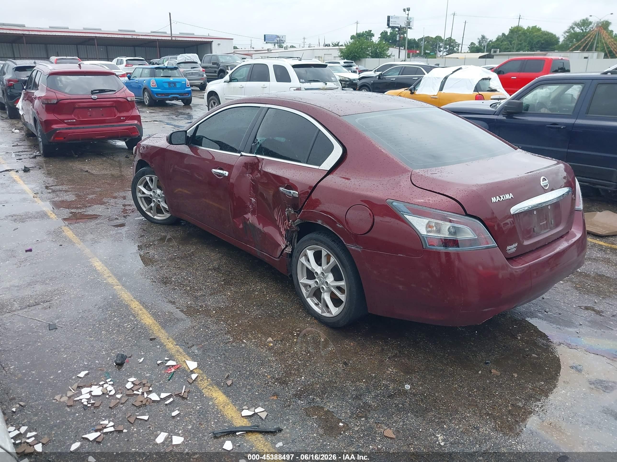 2013 Nissan Maxima 3.5 S Red vin: 1N4AA5AP3DC812865