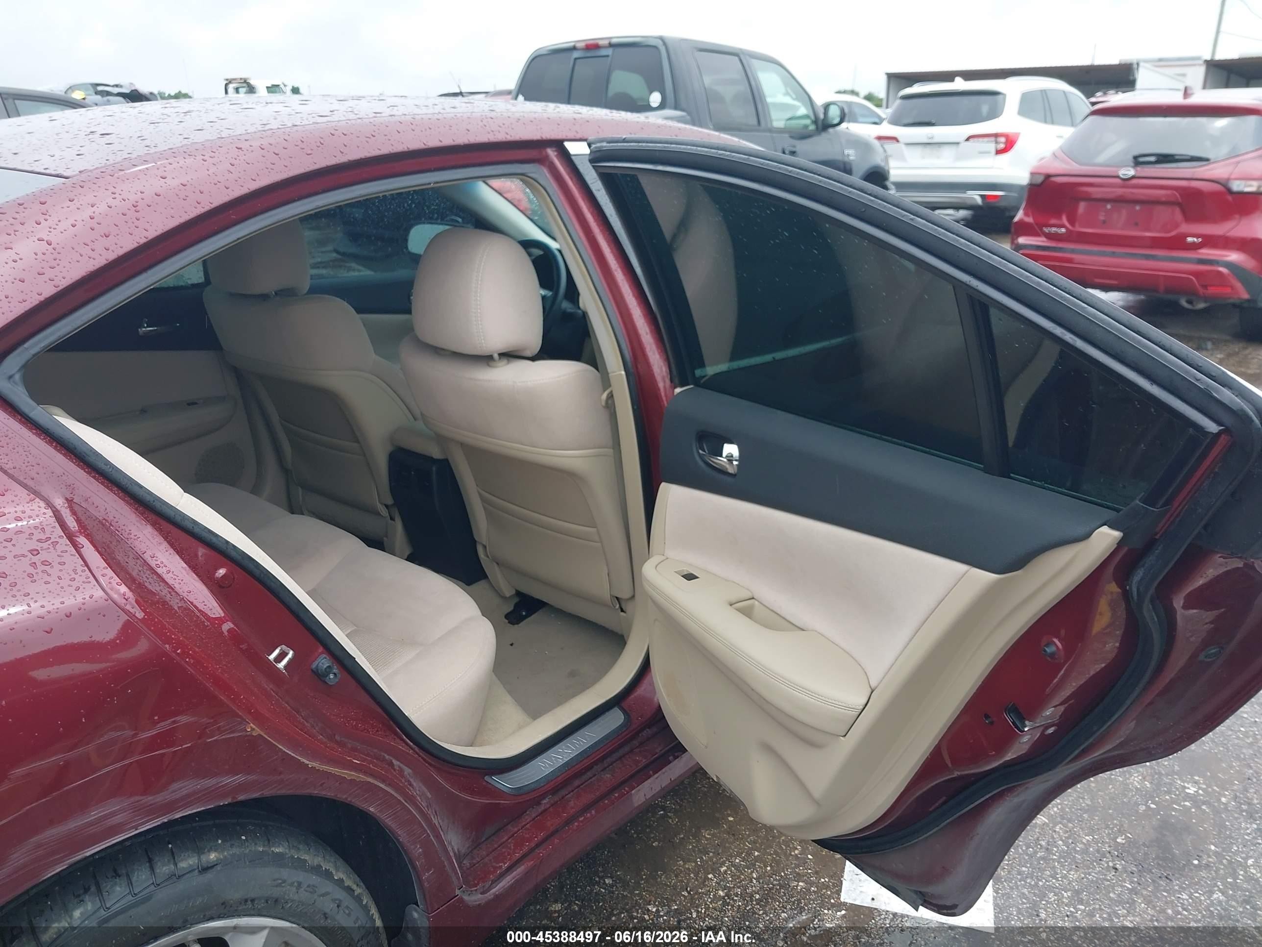 2013 Nissan Maxima 3.5 S Red vin: 1N4AA5AP3DC812865