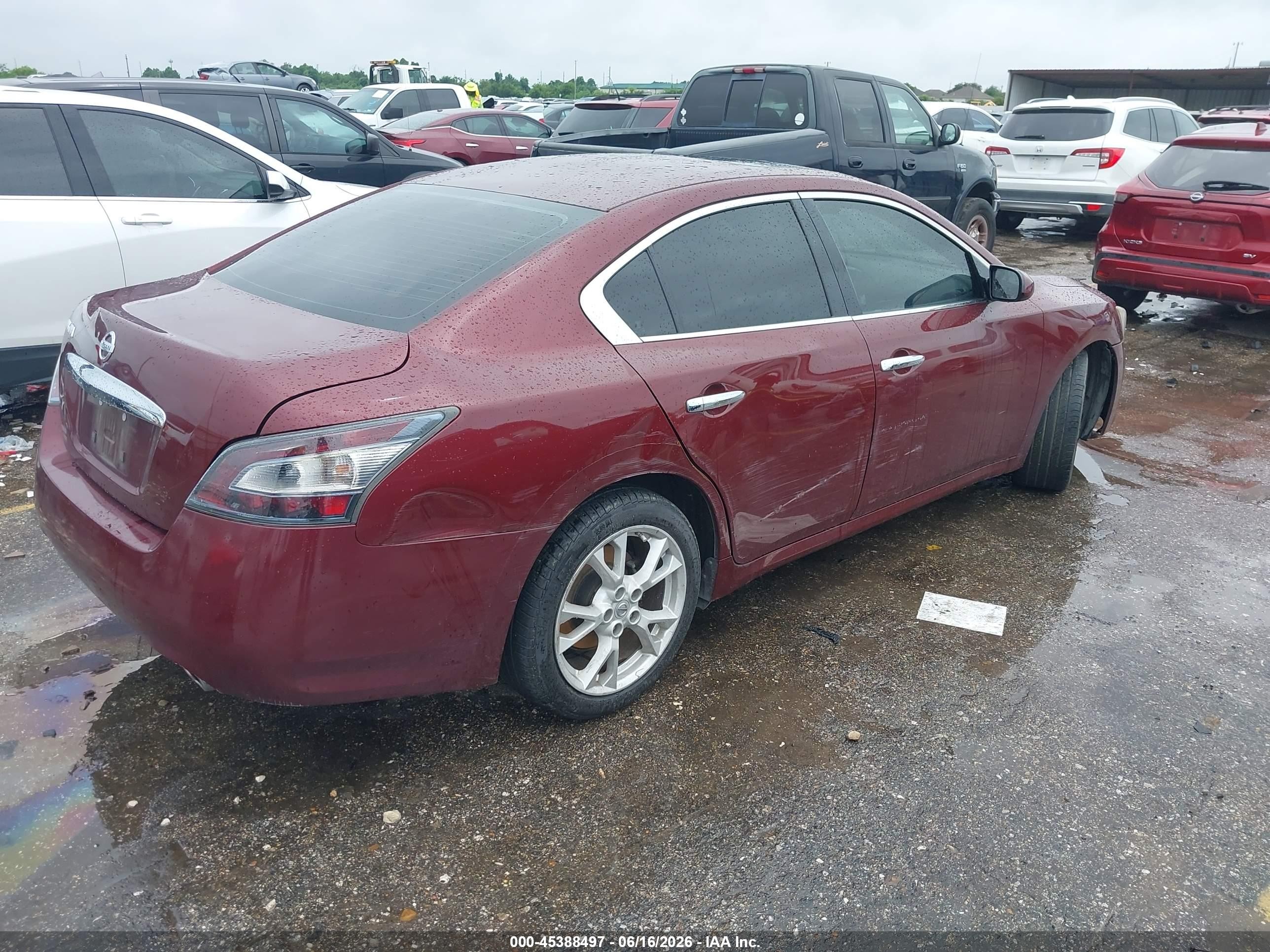 2013 Nissan Maxima 3.5 S Red vin: 1N4AA5AP3DC812865