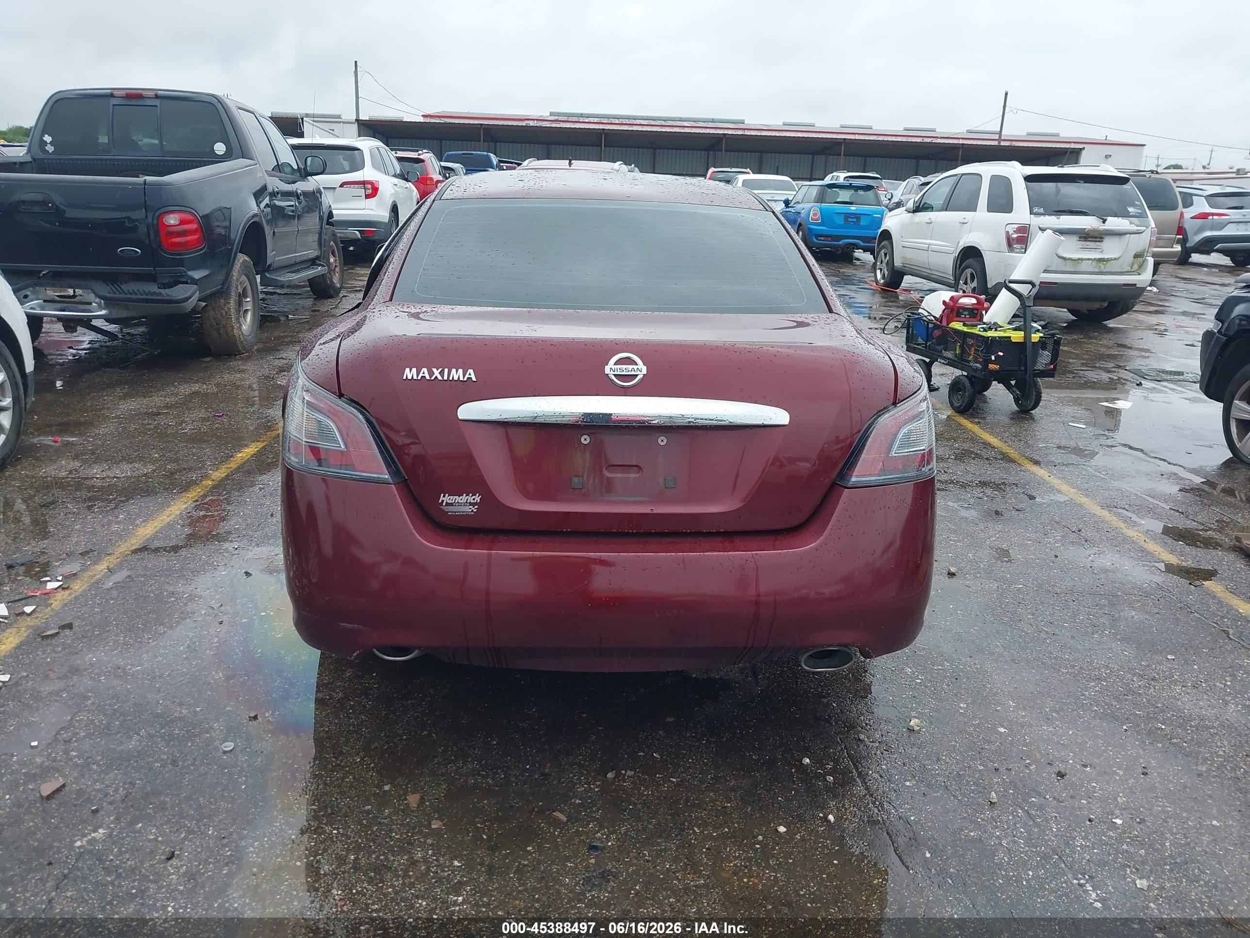 2013 Nissan Maxima 3.5 S Red vin: 1N4AA5AP3DC812865