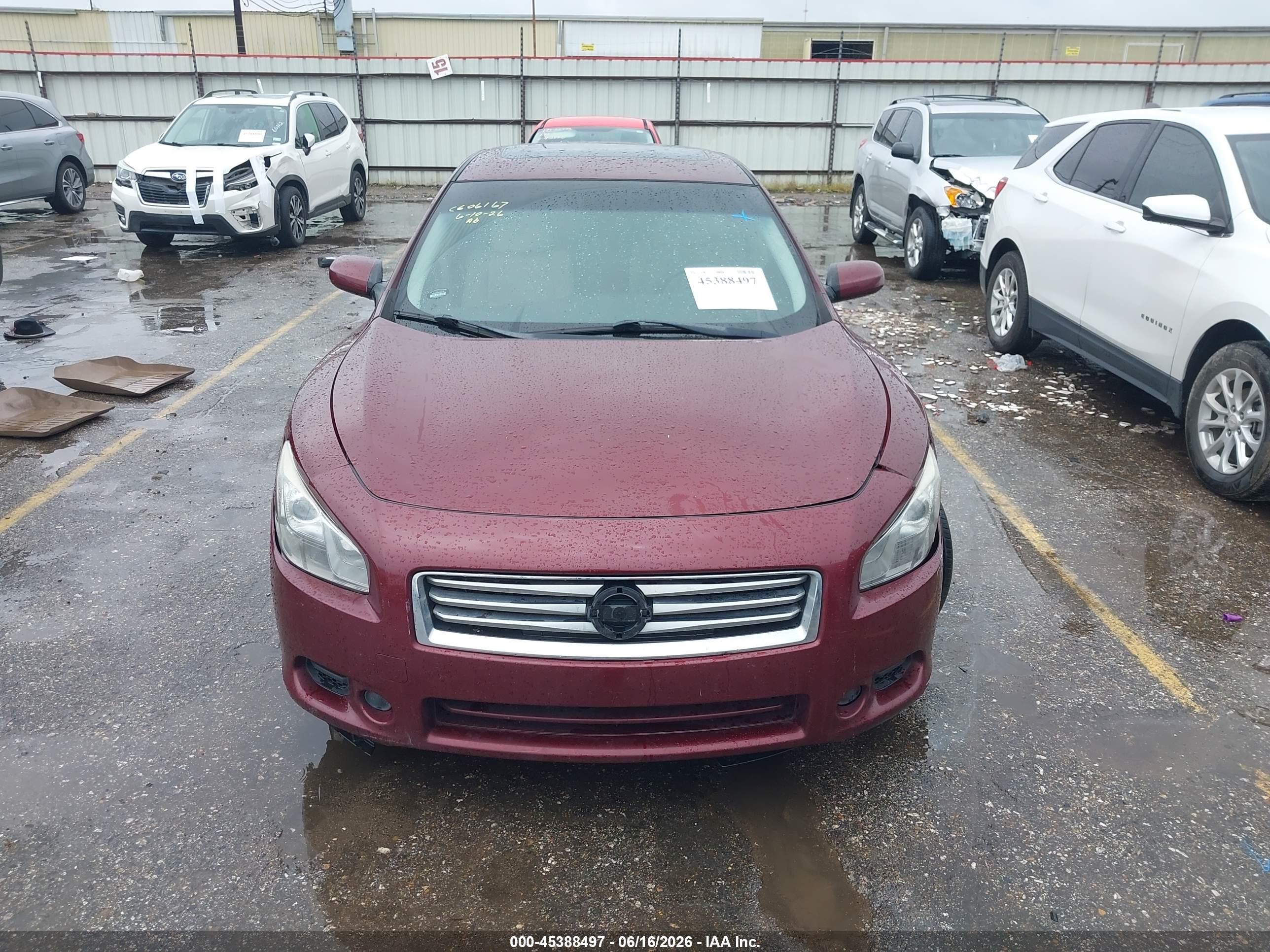 2013 Nissan Maxima 3.5 S Red vin: 1N4AA5AP3DC812865