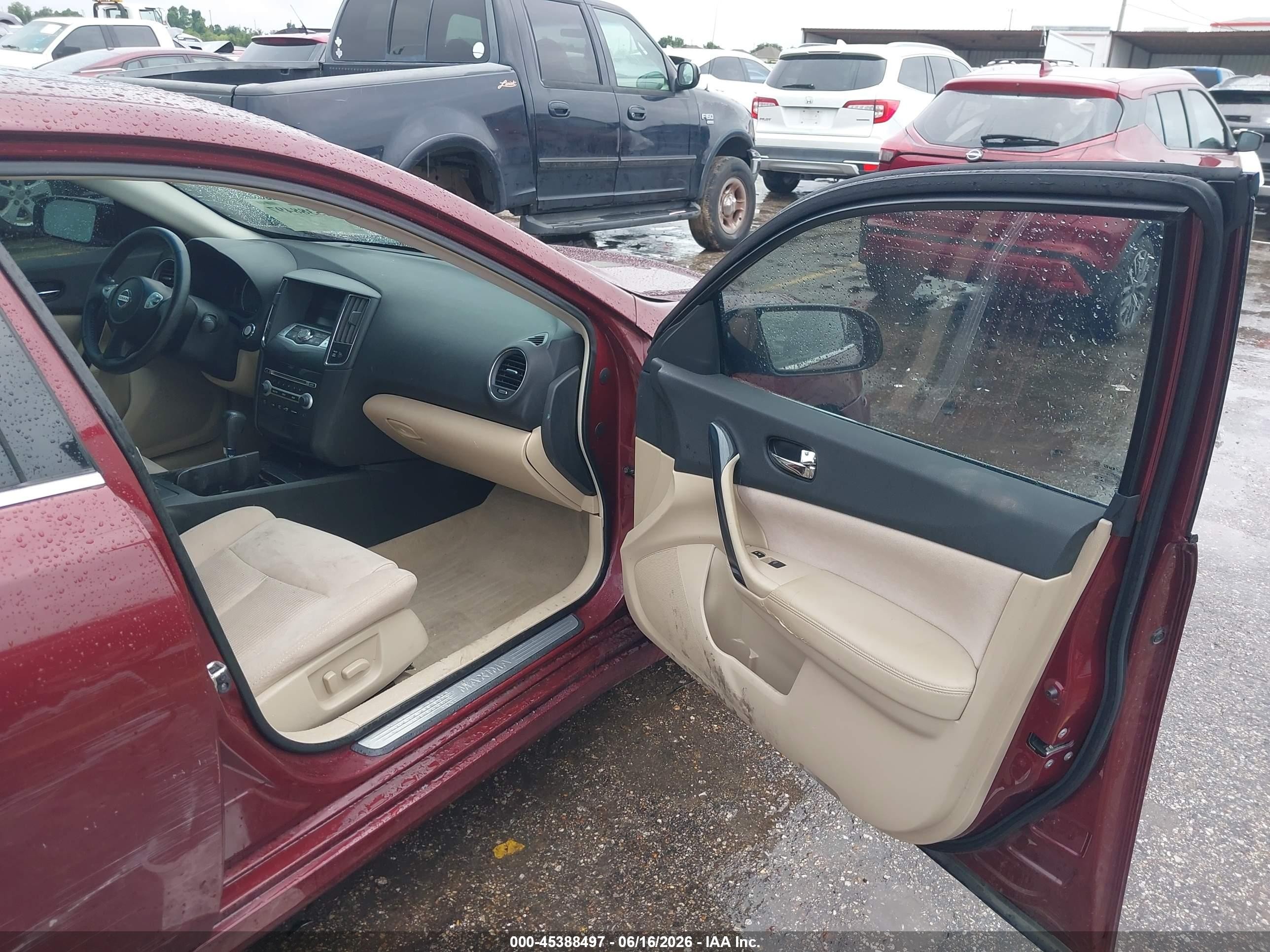2013 Nissan Maxima 3.5 S Red vin: 1N4AA5AP3DC812865